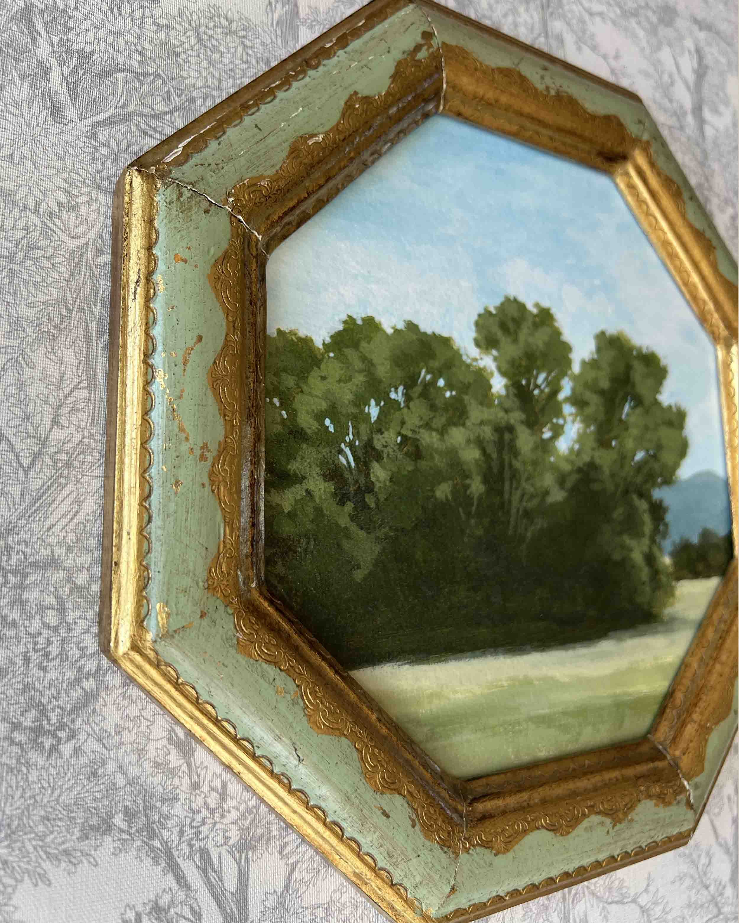 "Somewhere in Wilco" giclee print in vintage frame