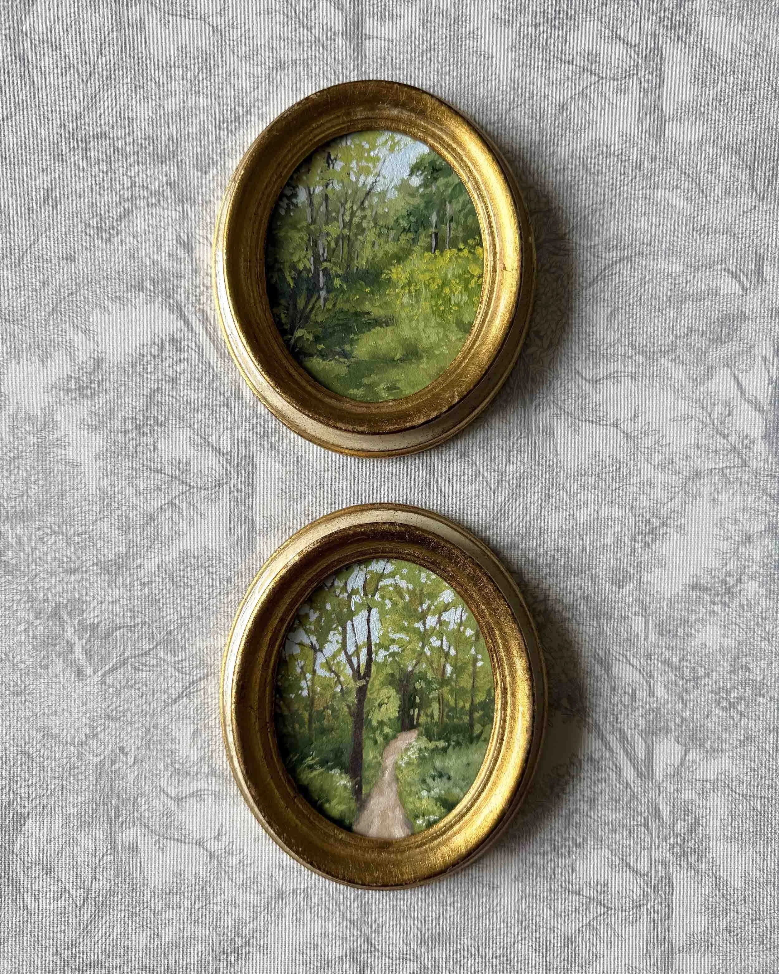 "Hues of Spring iv" original oil landscape painting