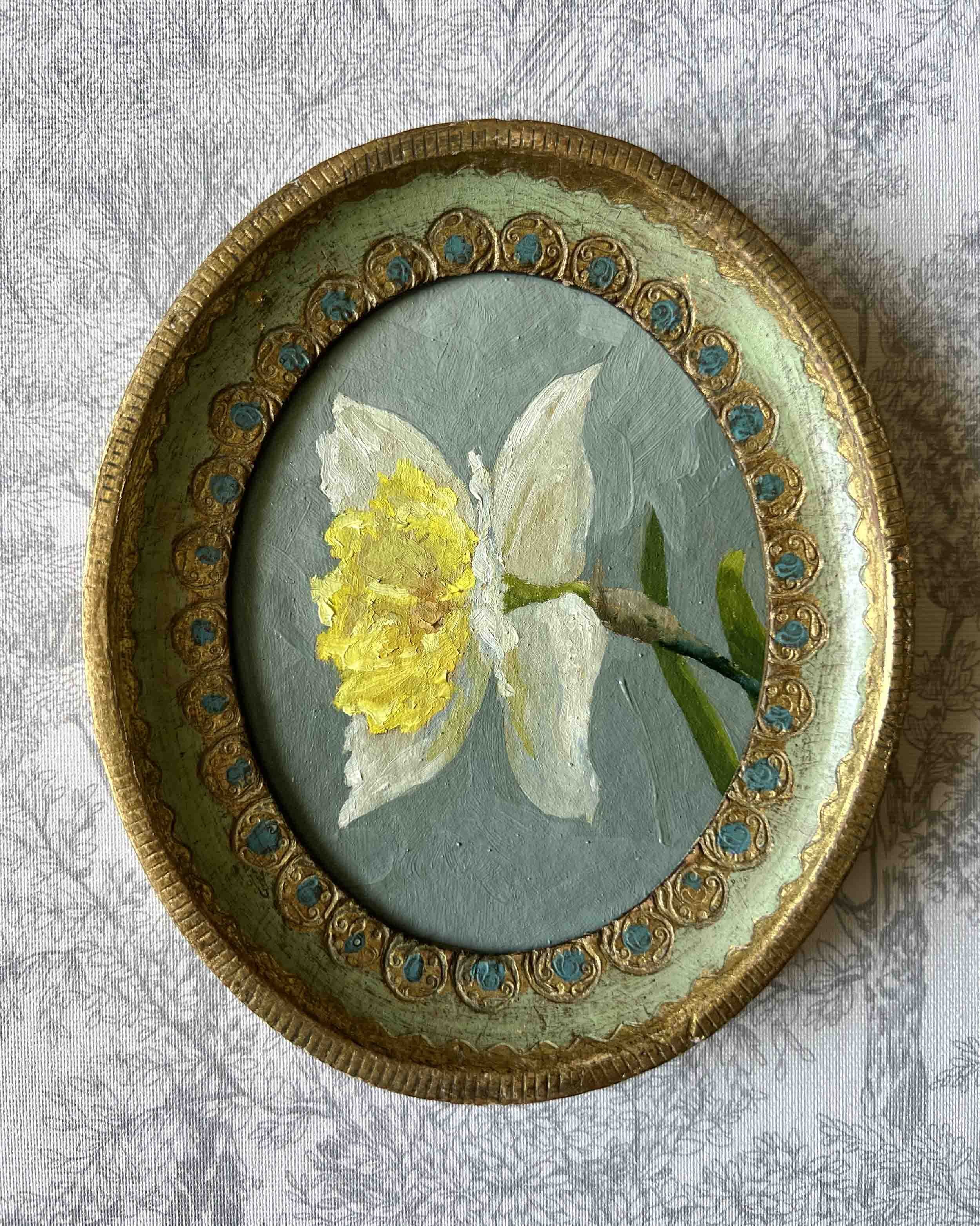 "Daffodil iii" original oil painting