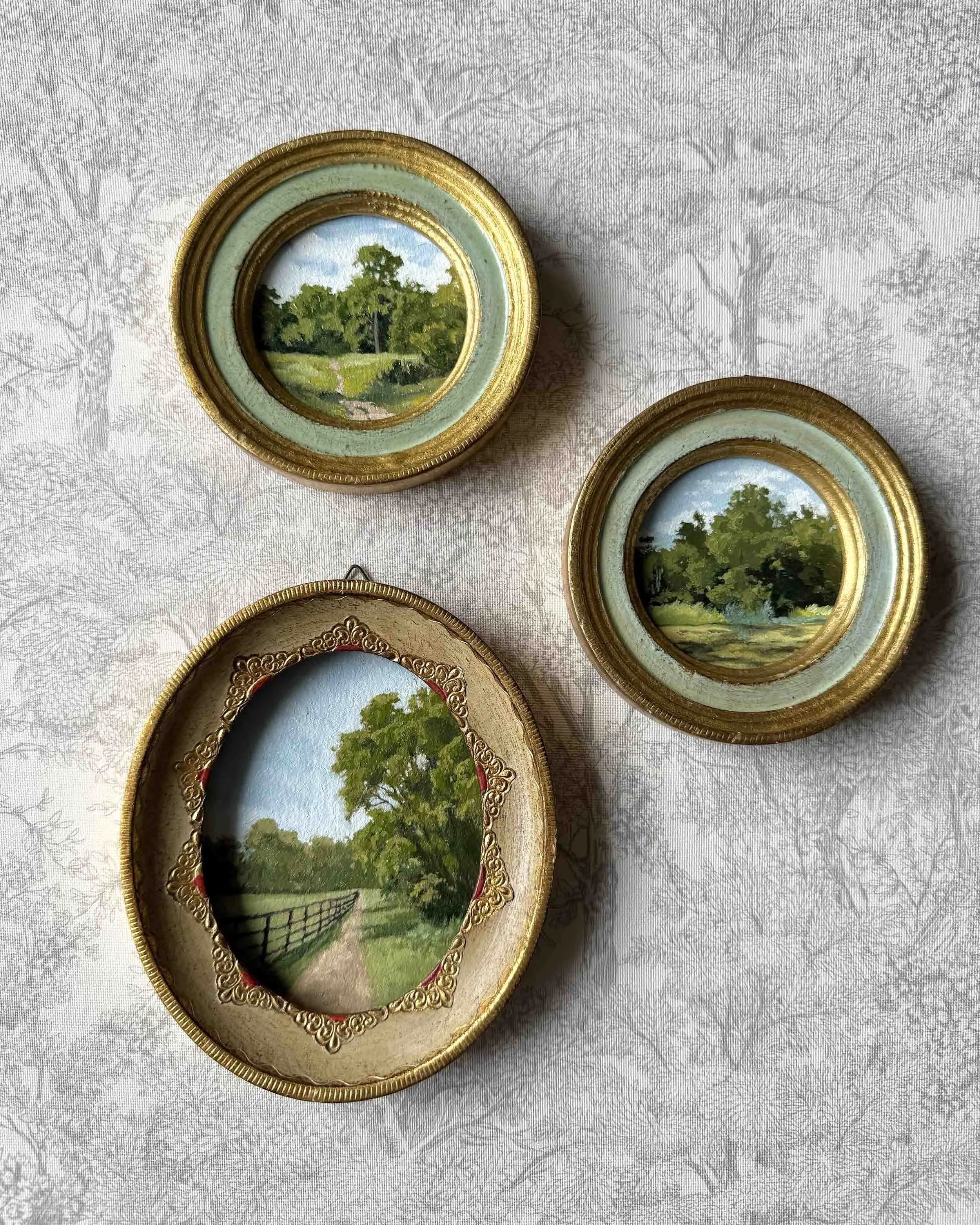 "Spring Meandering iv" original oil landscape painting