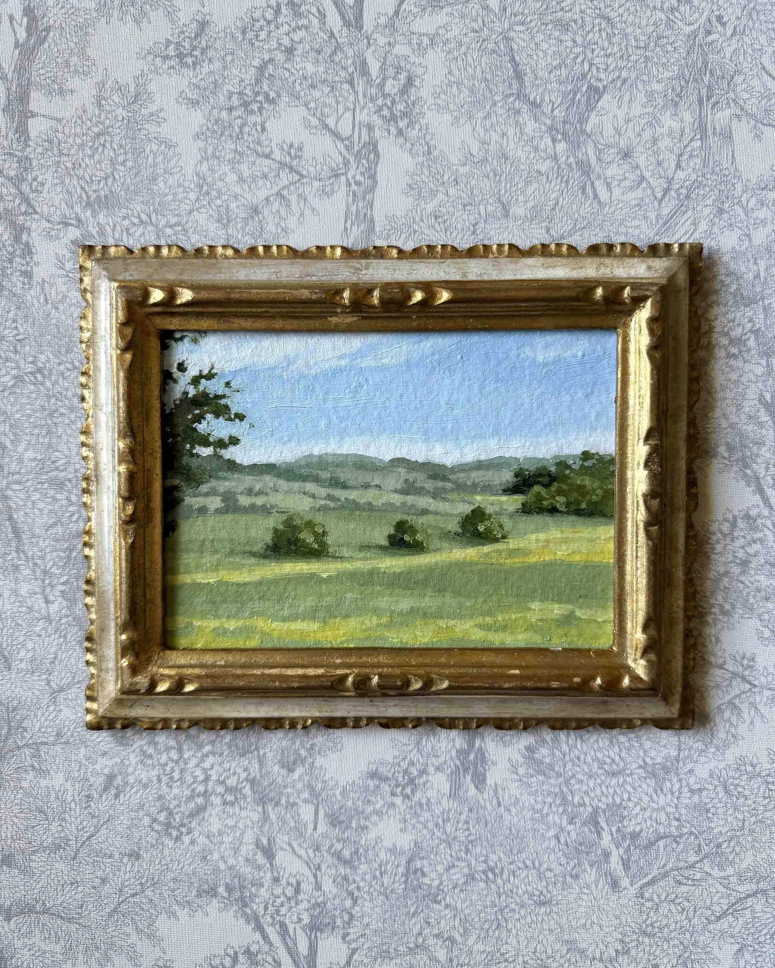 Blue Green and Yellow | 7.5 x 6"