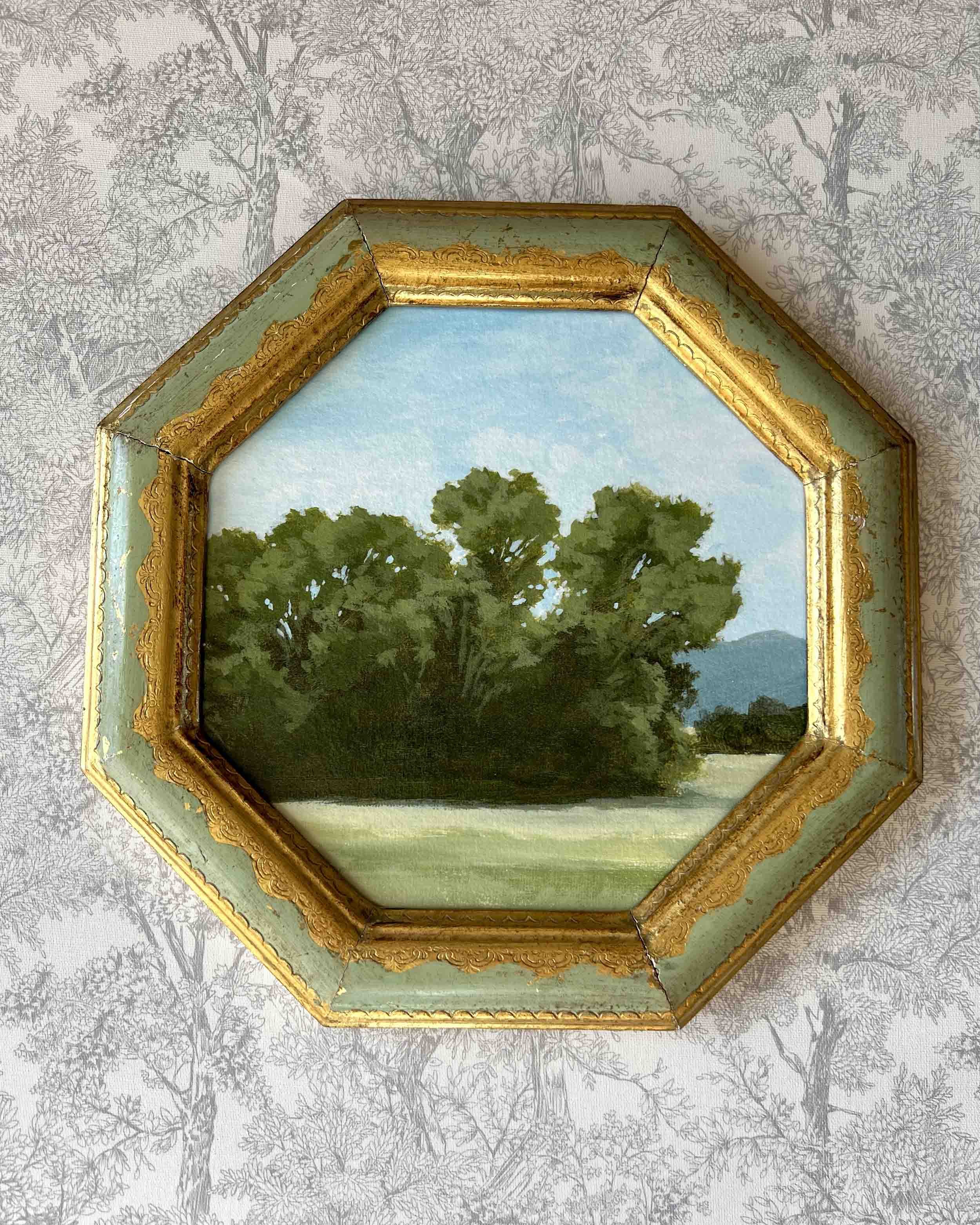 "Somewhere in Wilco" giclee print in vintage frame