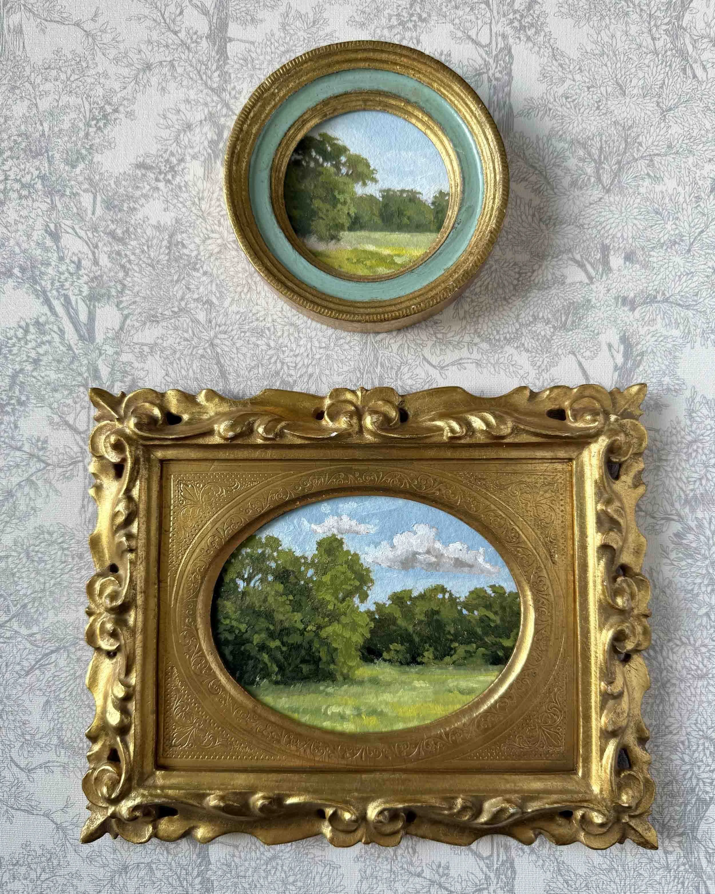 "Spring Green iii" original oil landscape painting