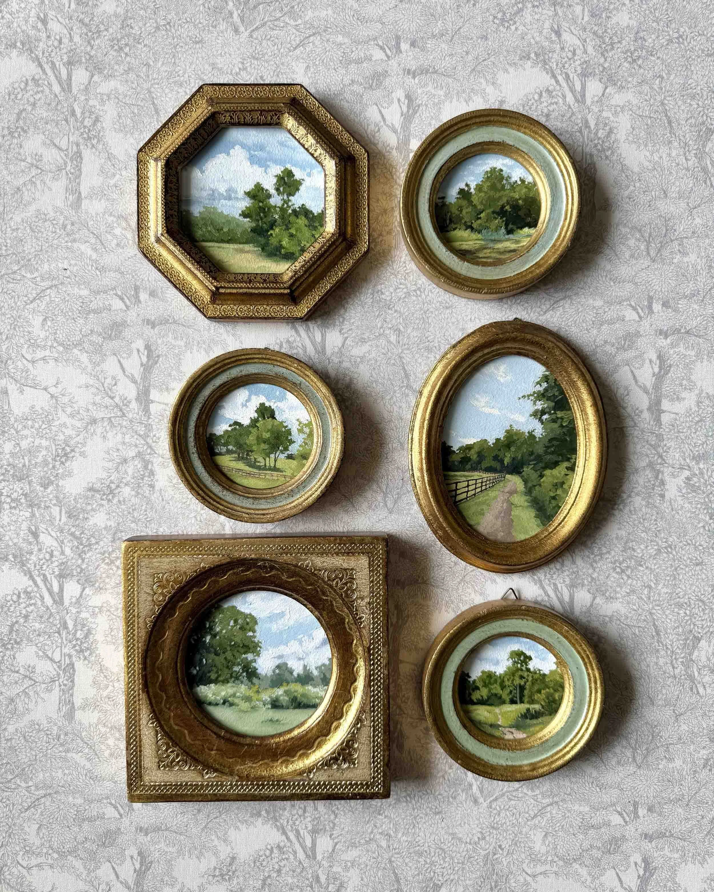 "Hues of Spring vi" original oil landscape painting