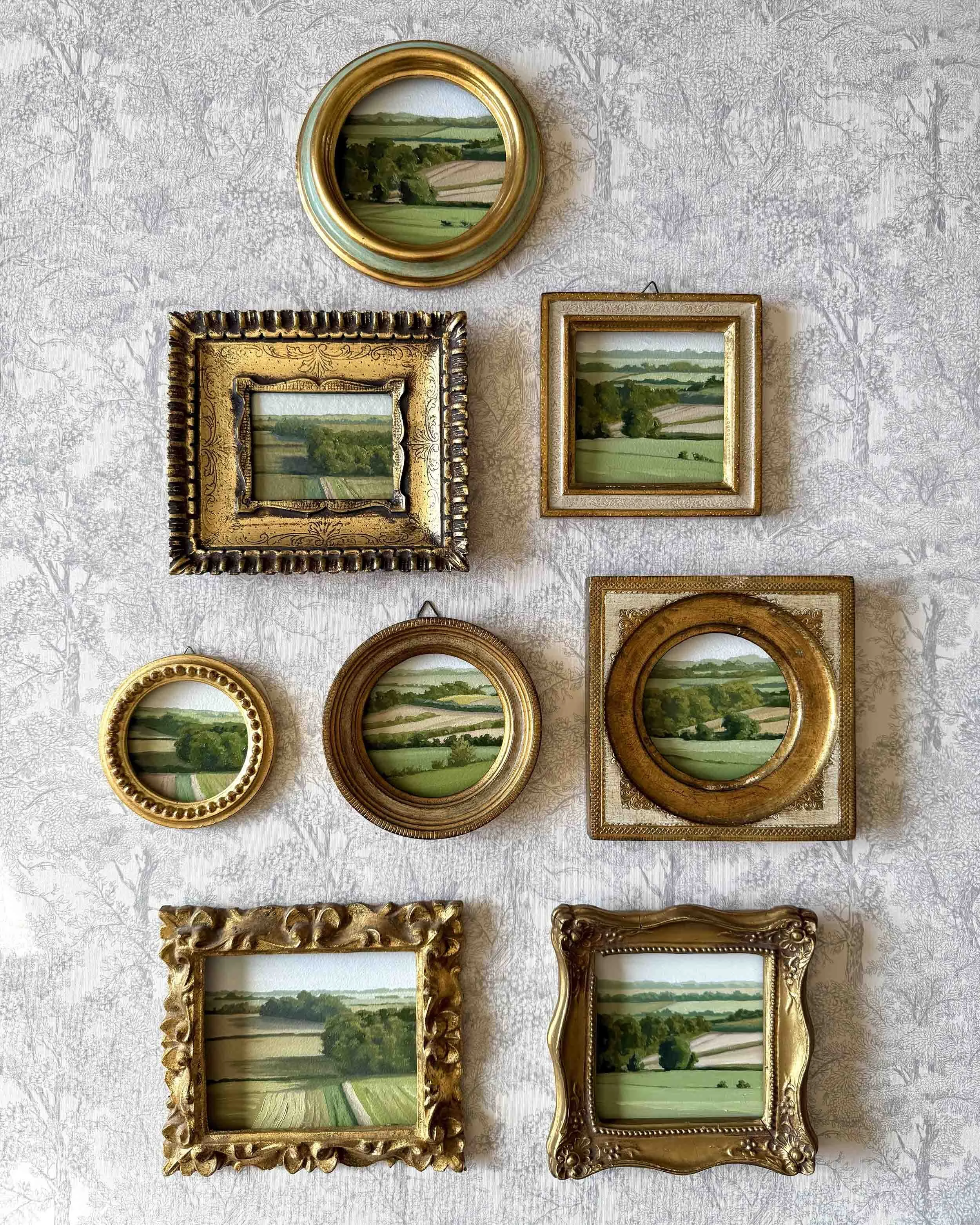 "Rolling Greens" original oil landscape painting