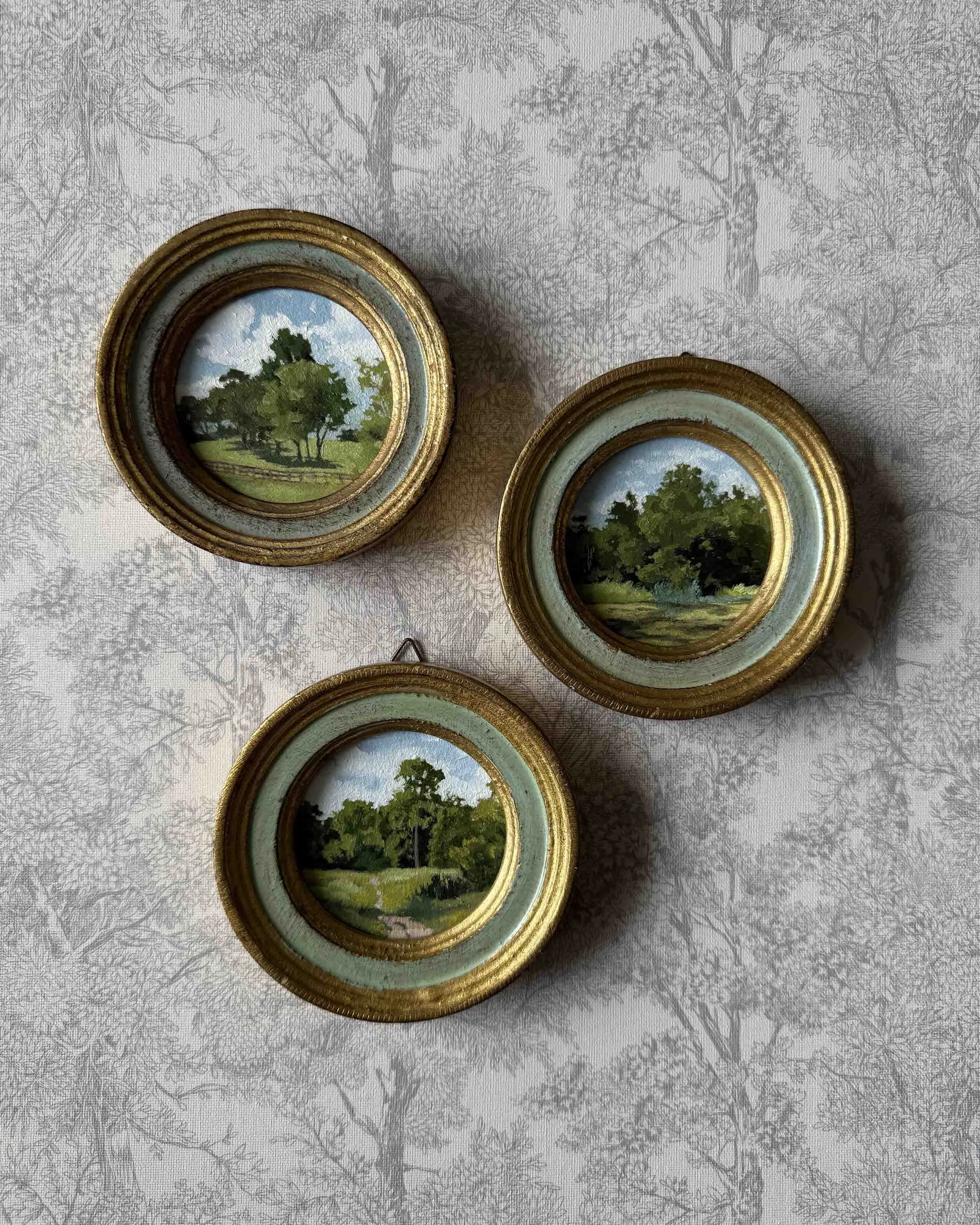 "Hues of Spring ii" original oil landscape painting