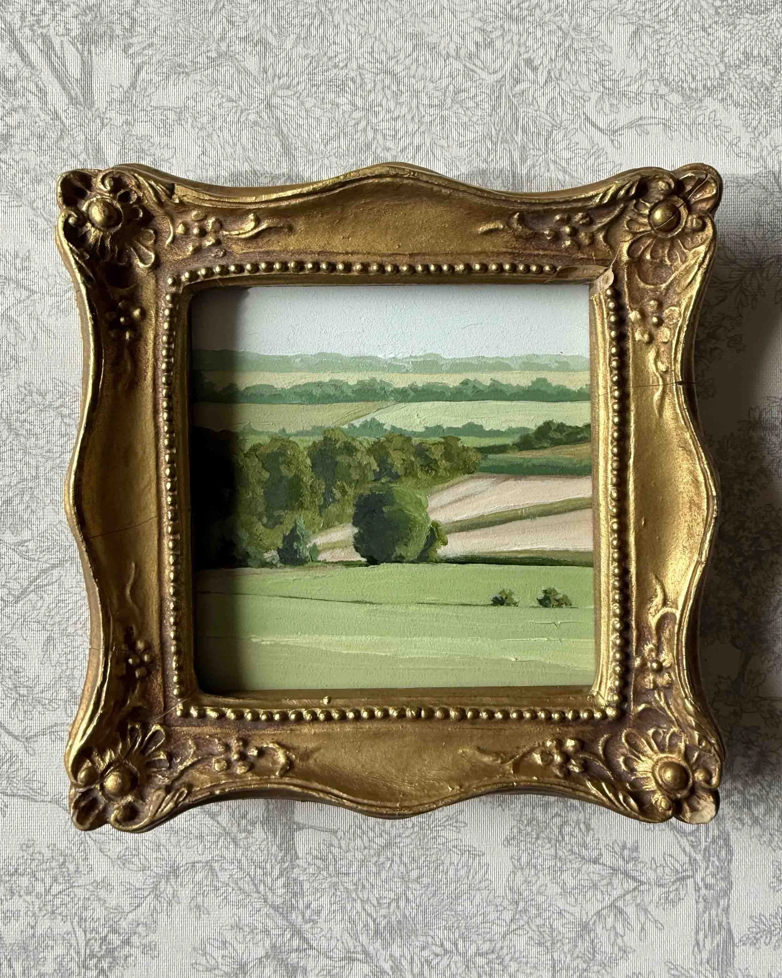 "Rolling Greens ii" original oil landscape painting