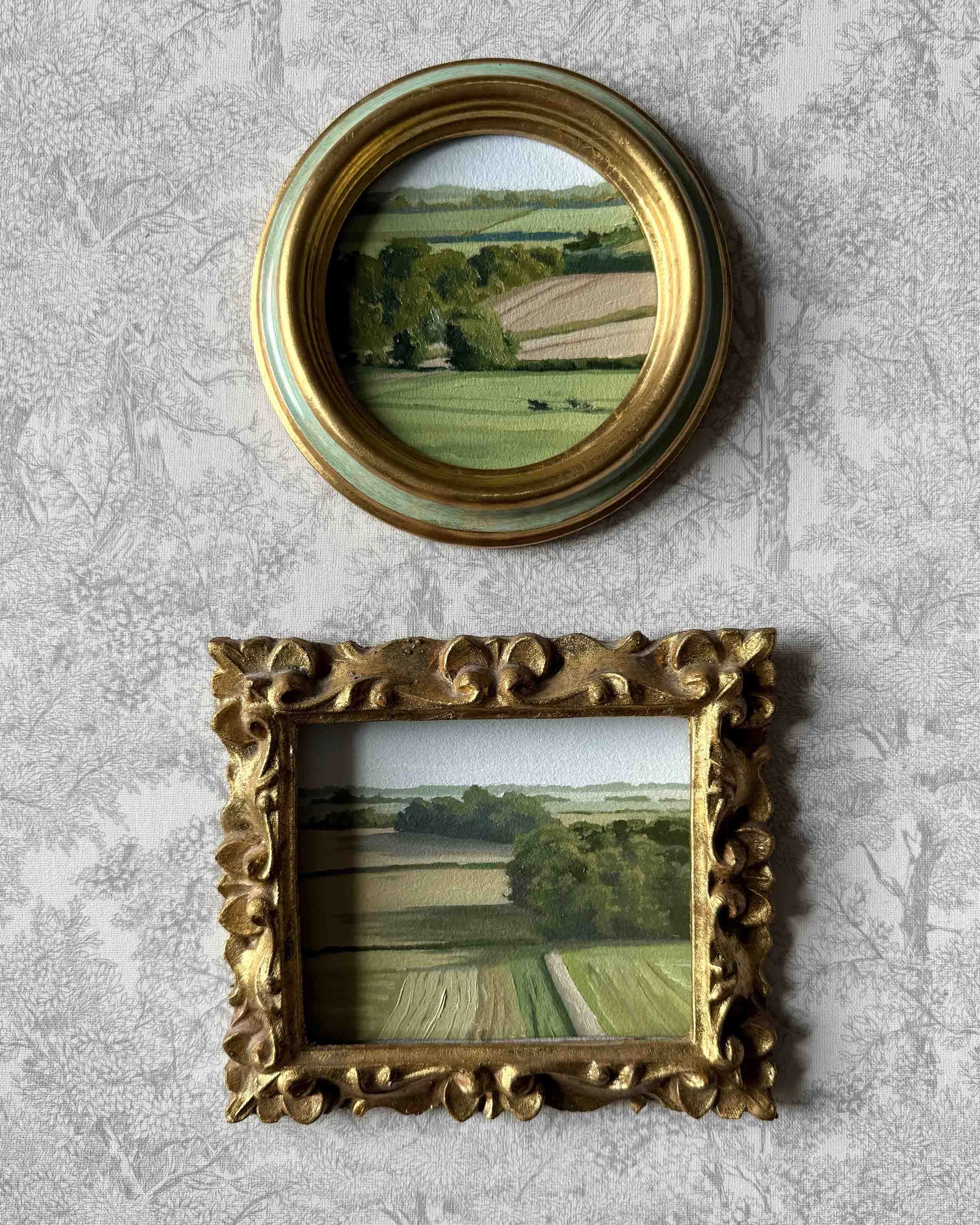 "Rolling Greens" original oil landscape painting