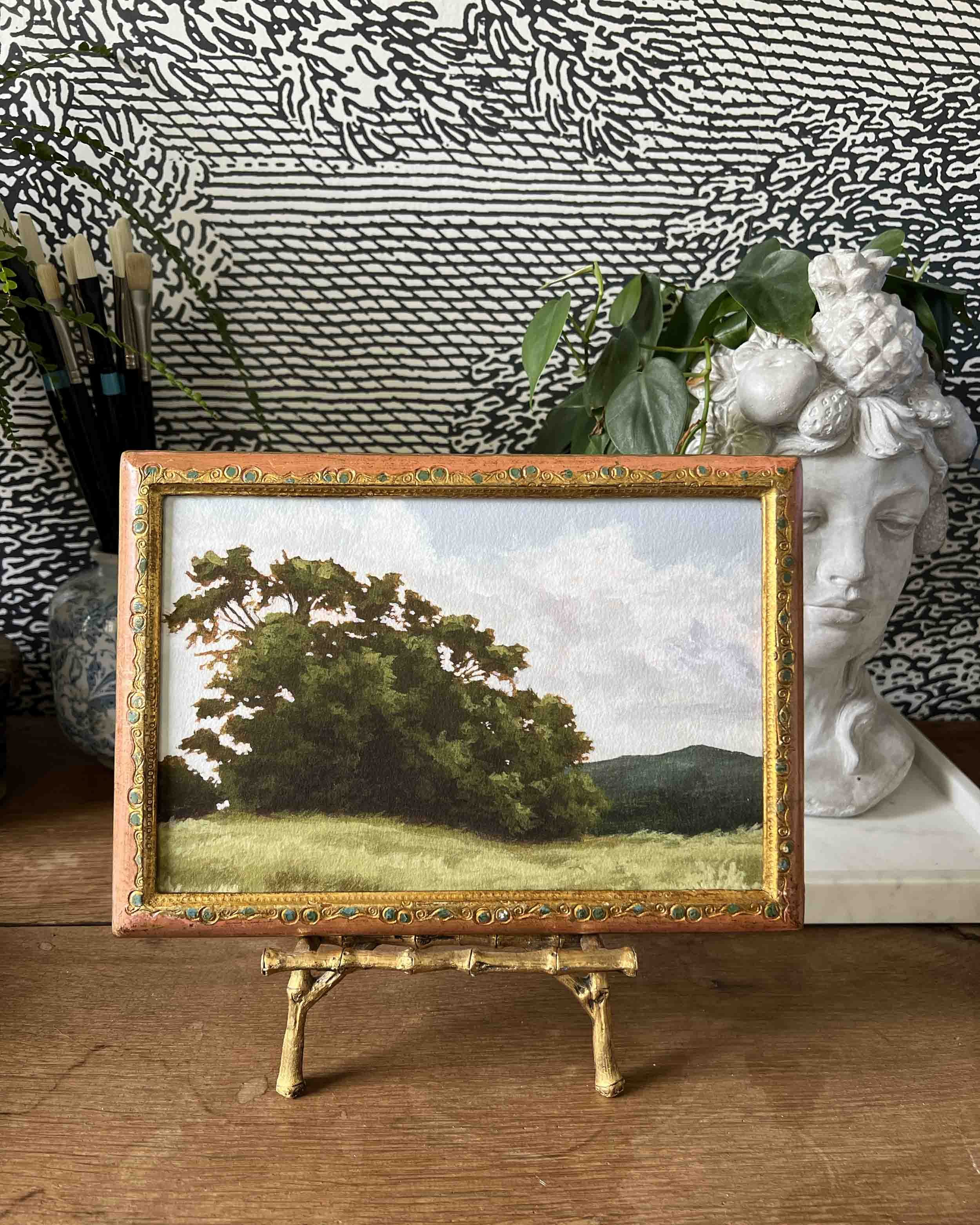 "Summer Tree ii" vintage framed giclee print