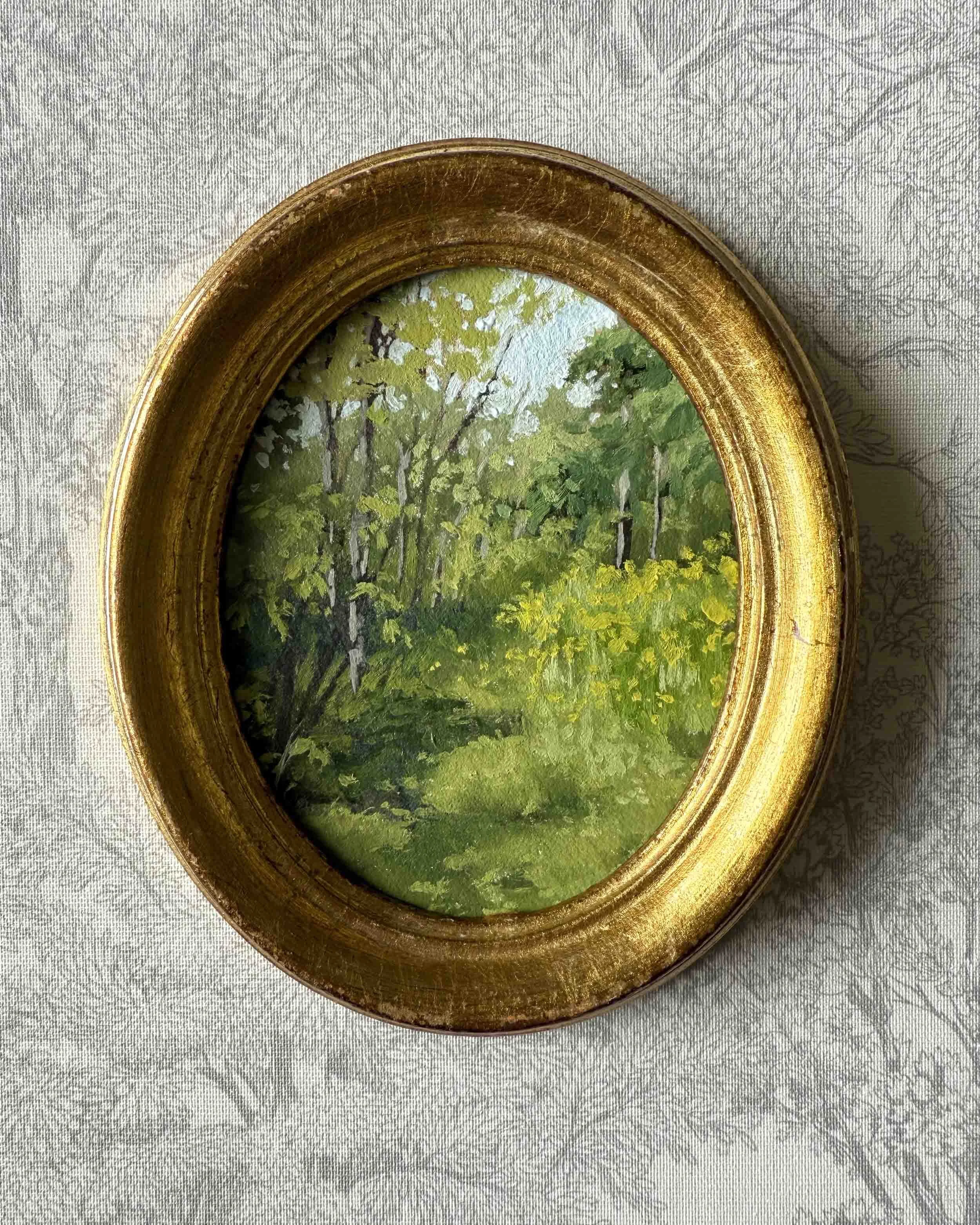 "Hues of Spring iv" original oil landscape painting