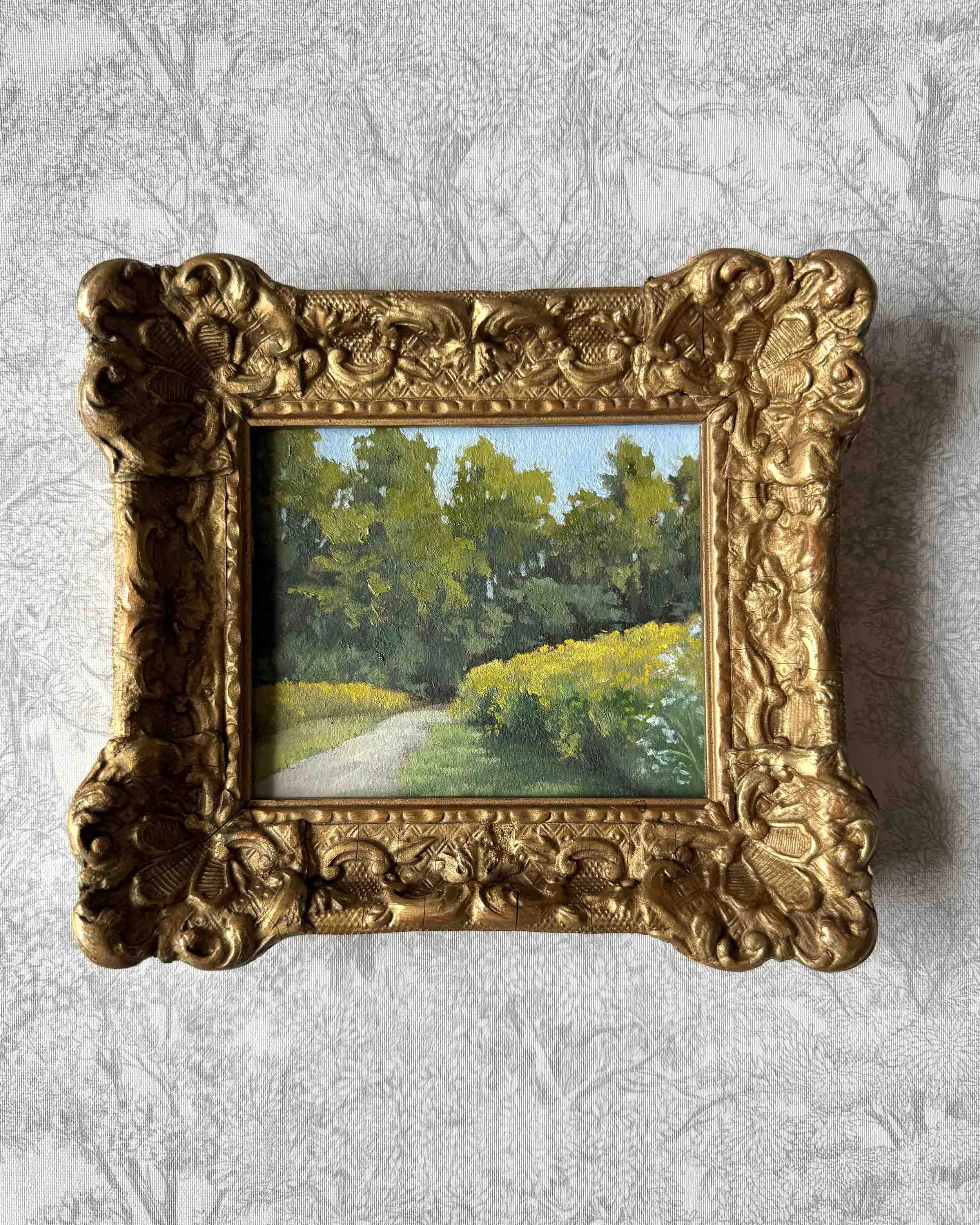 "Golden Bloom" original oil landscape painting
