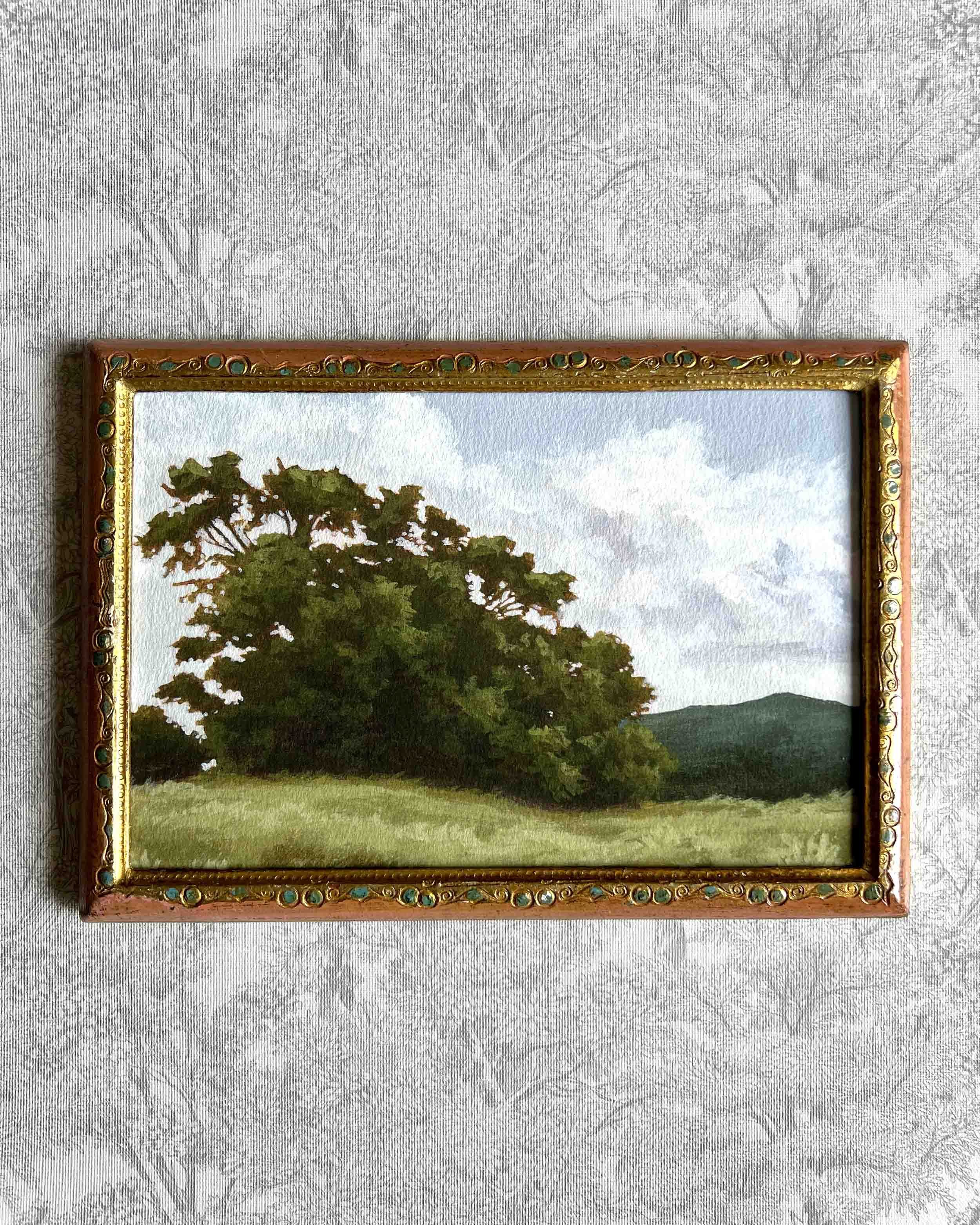 "Summer Tree ii" vintage framed giclee print
