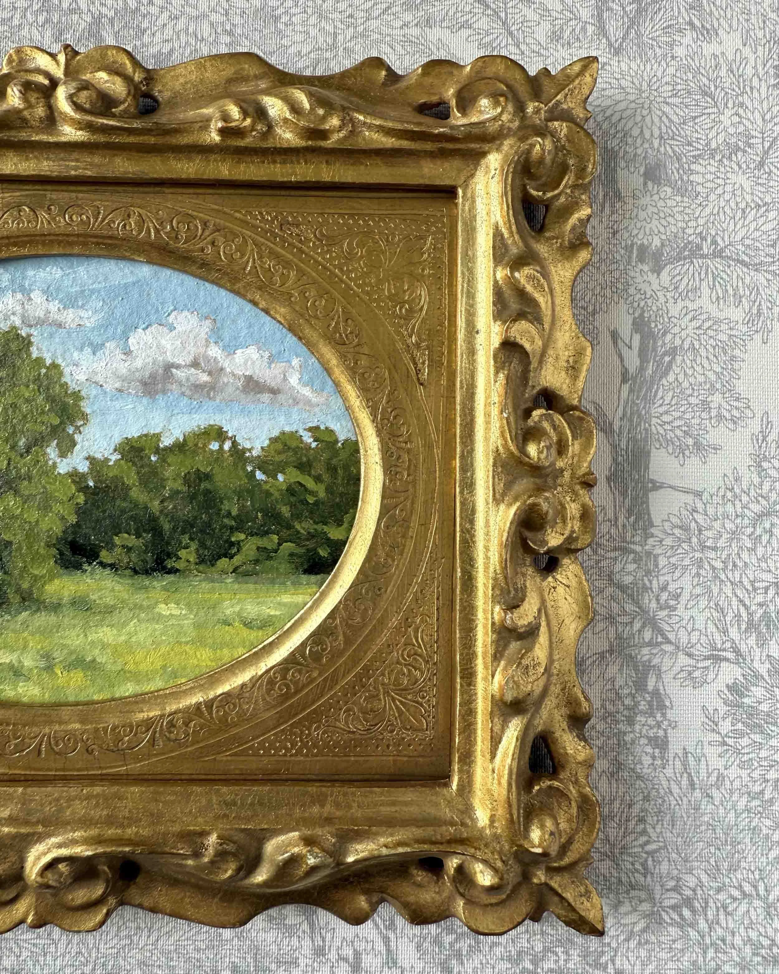 "Spring Green iii" original oil landscape painting