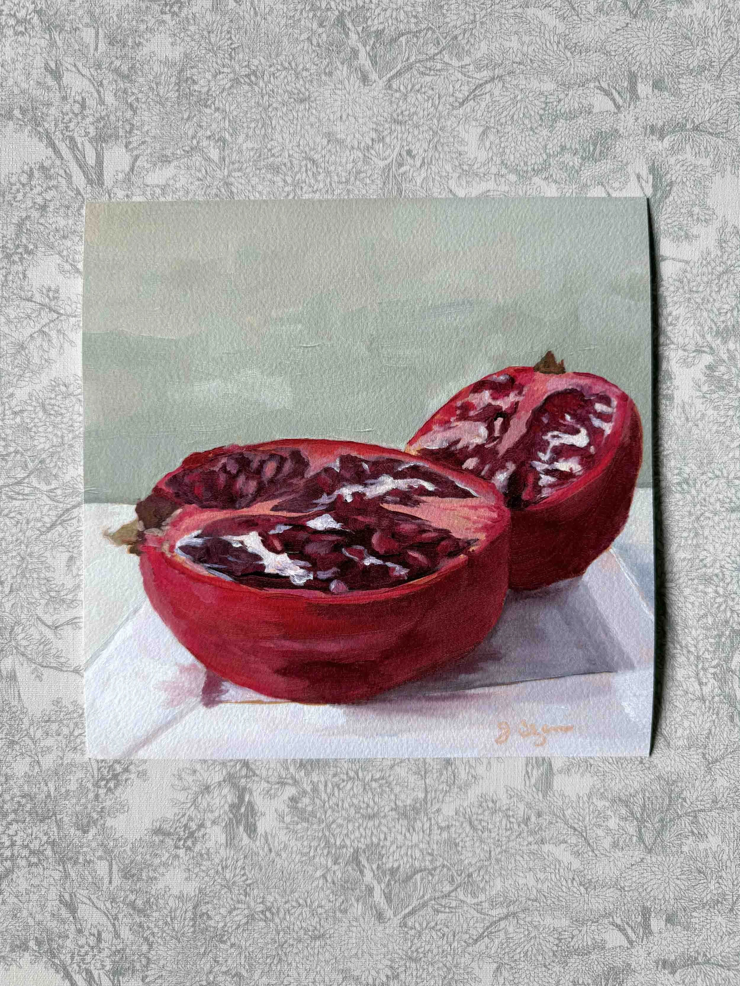 Pomegranates | Giclee Print 8x8"
