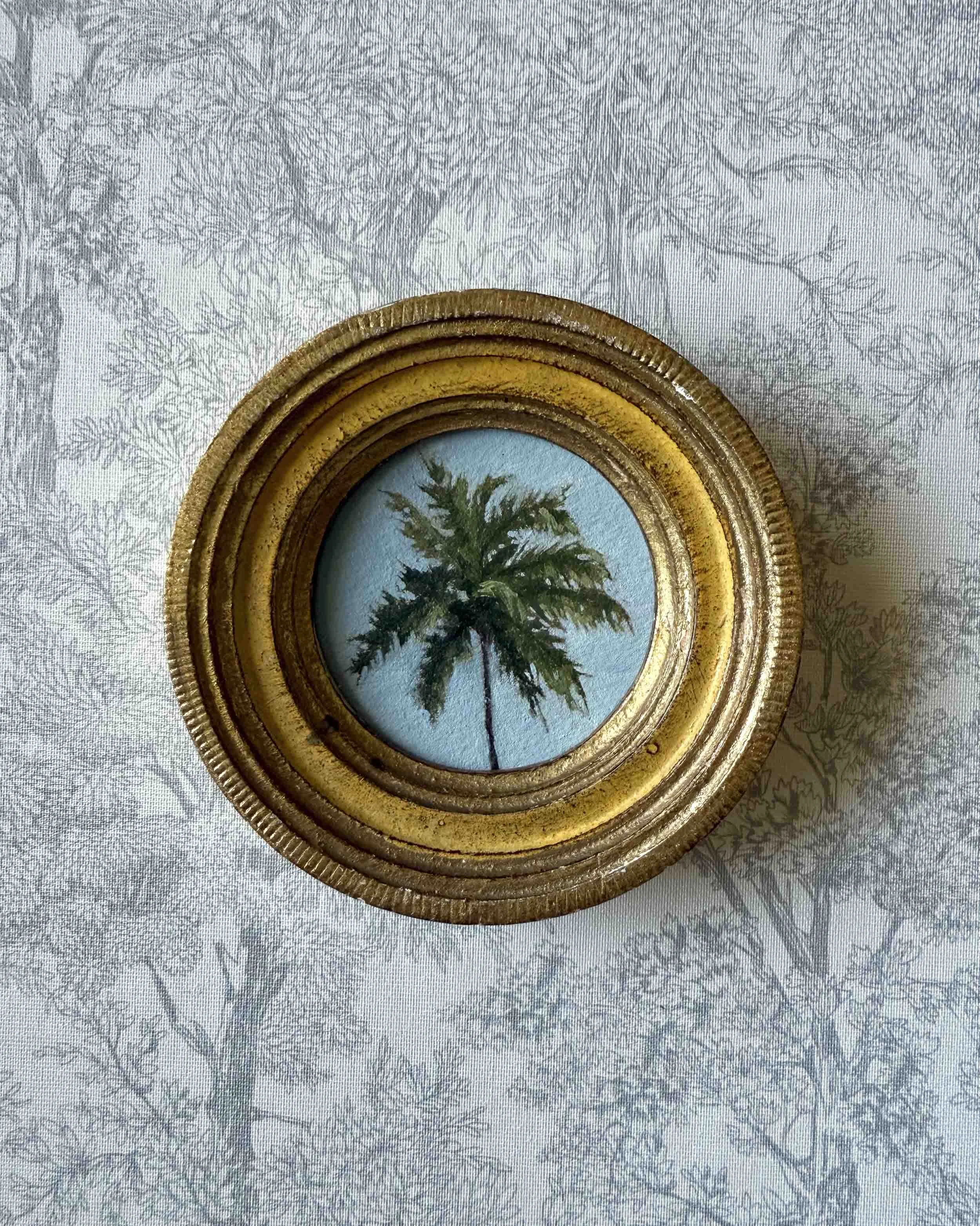 "Palm Breezes" original oil landscape painting