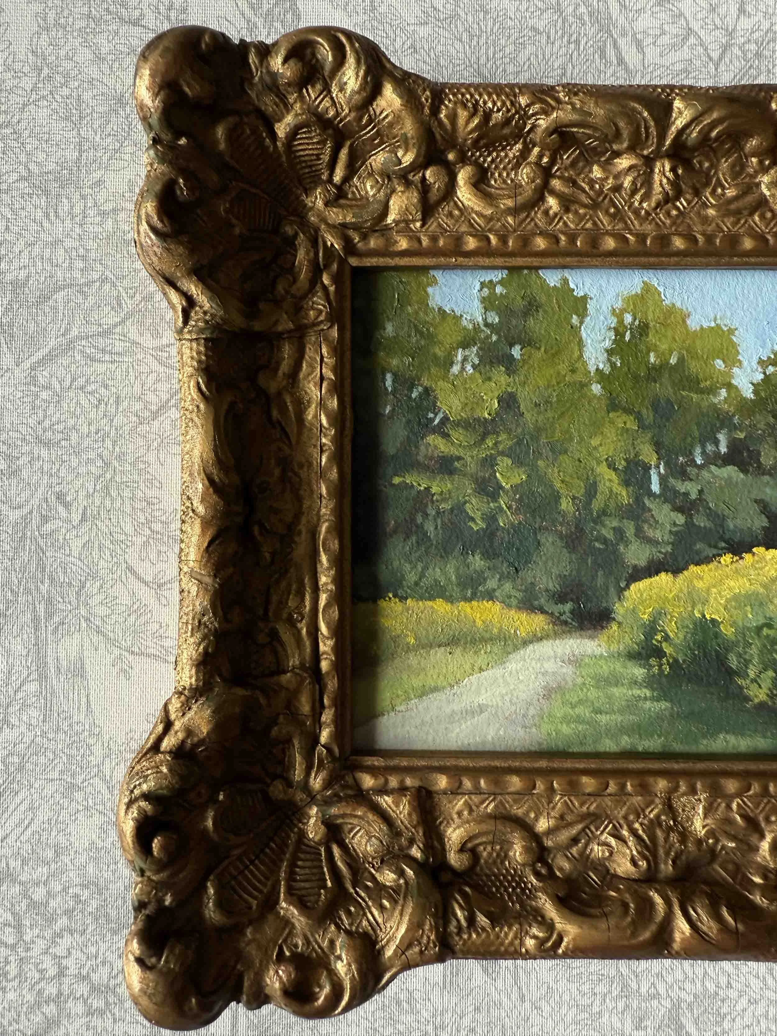 "Golden Bloom" original oil landscape painting