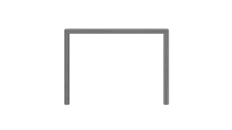 Abstract icon showing a controlled boundary with a permitted access opening