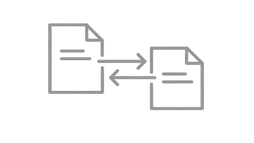 Icon representing coordinated handoff