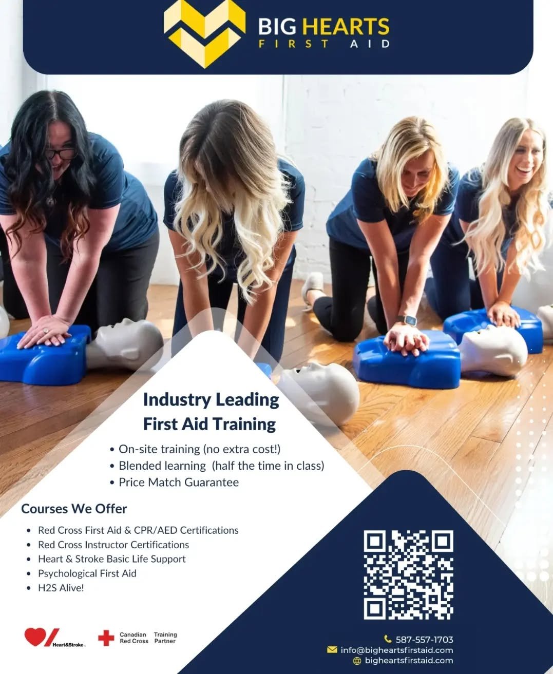 Exciting news!!! I am teaming up with @bigheartsfirstaid to be able to bring our clients the newest training techniques through the Red Cross! So excited to be working with such an amazing team of women. Stay tuned for new course dates coming soon!