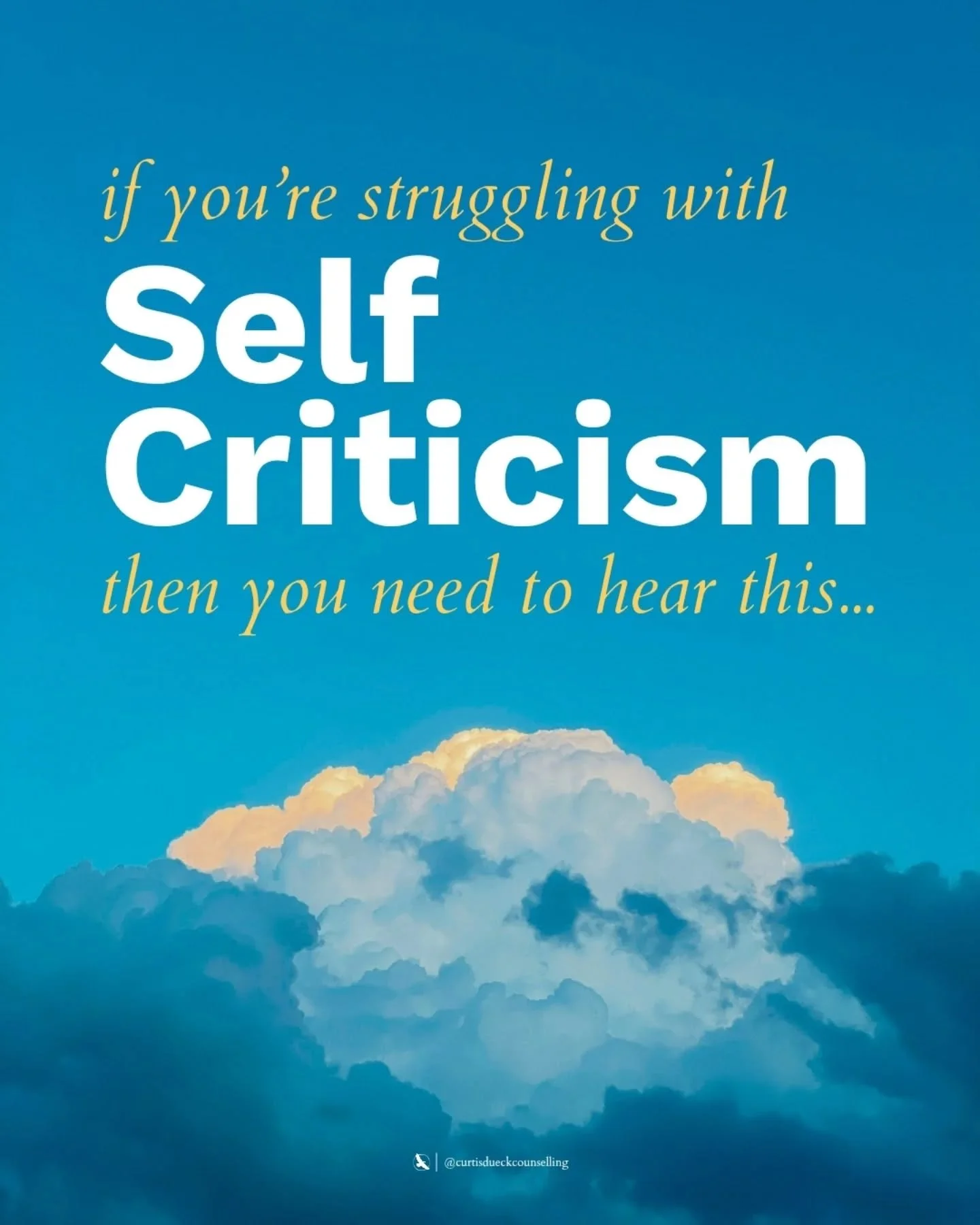 What kind things have you said to yourself that helped soften the inner critic?  Let's get a list going in the comments to help others struggling with self-criticism see what self-compassion can look like ❤️

If you found this helpful, check out @cur