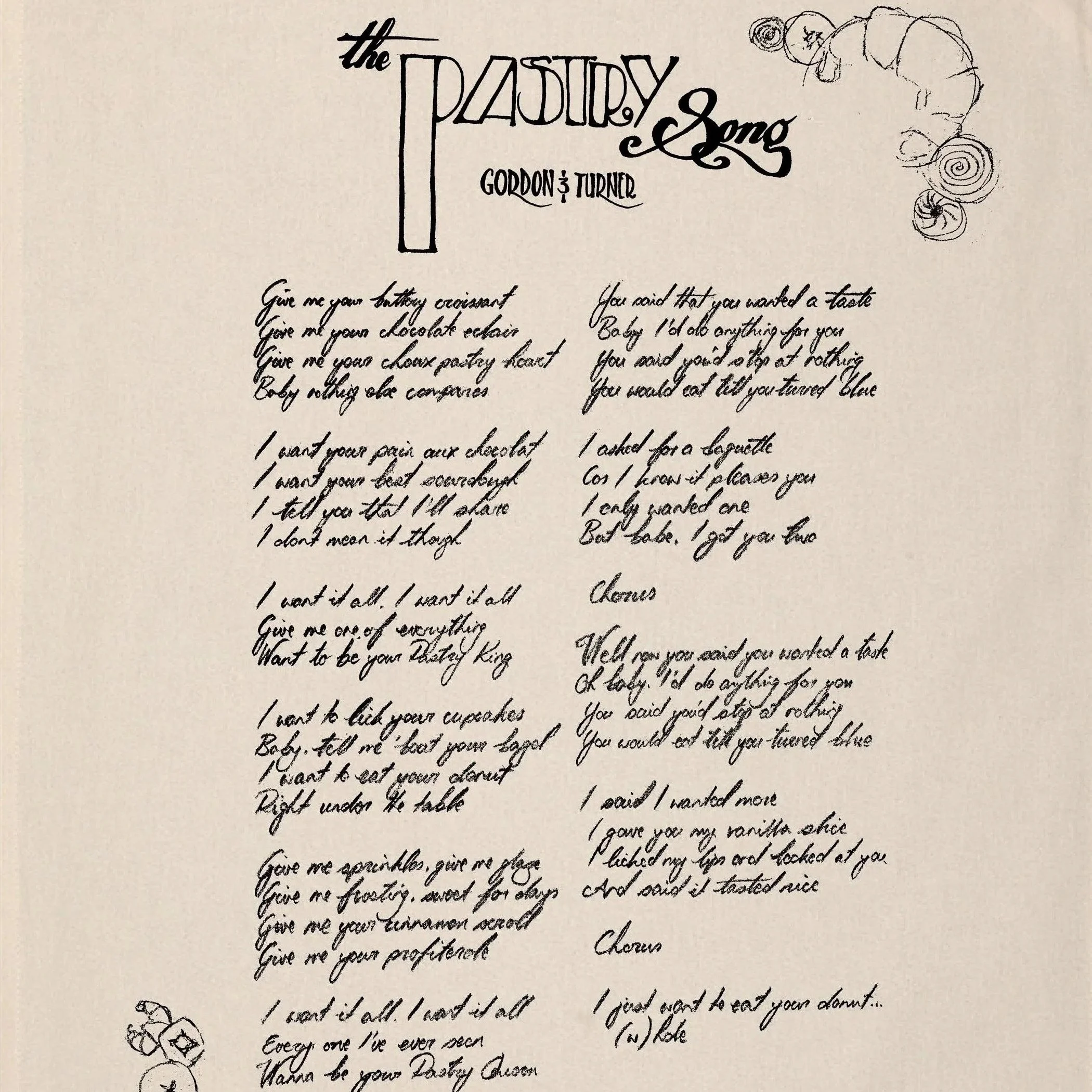 The Pastry Song Tea Towel