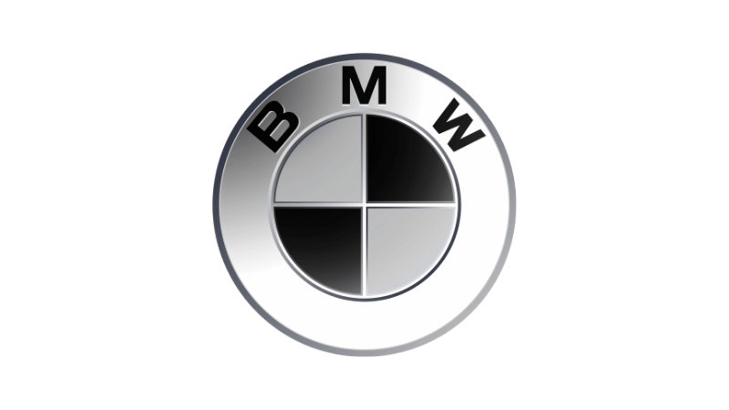 BMW logo with black, white, and silver colors.