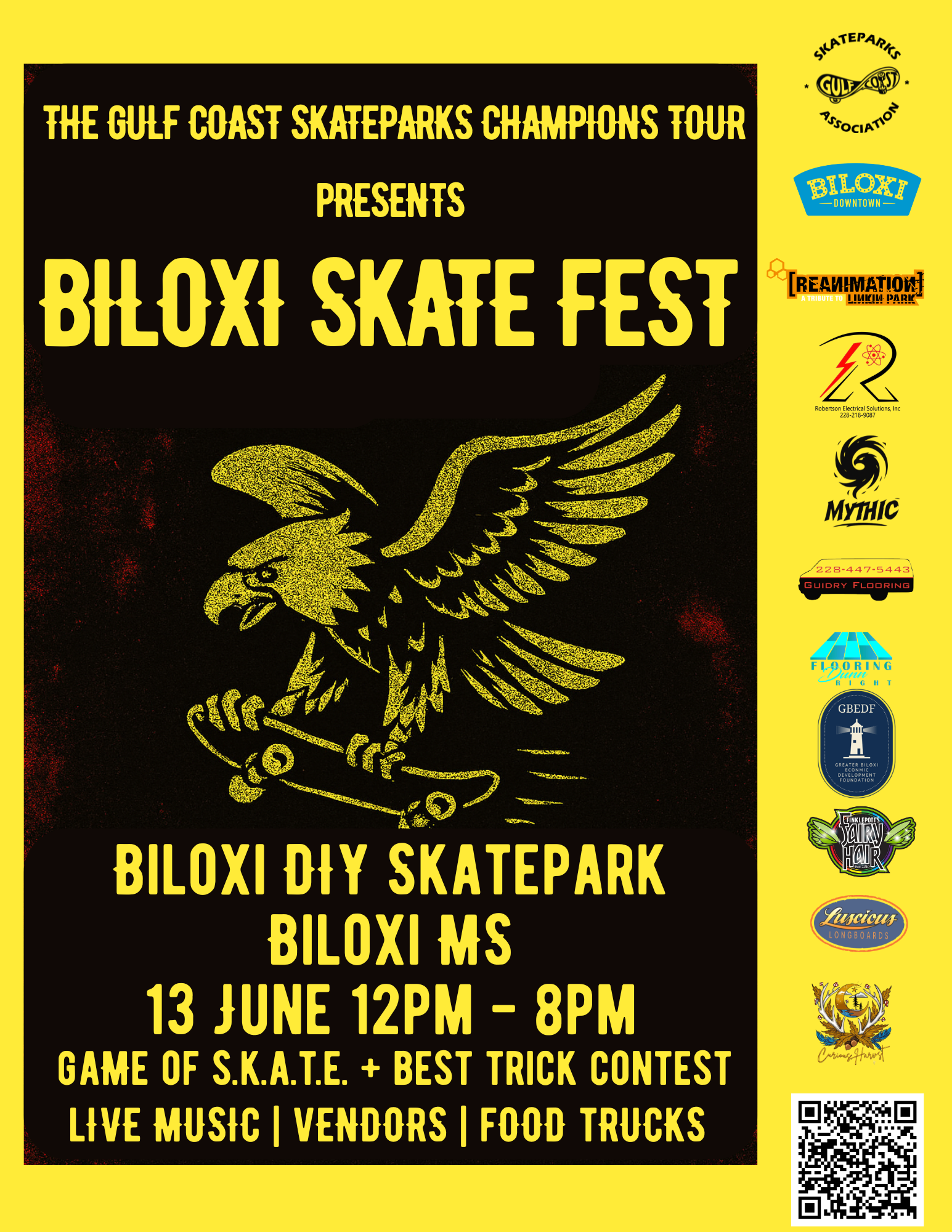 Gulf Coast Skateparks Champions Tour: Biloxi Skate Fest Skatepark Mid tour stop