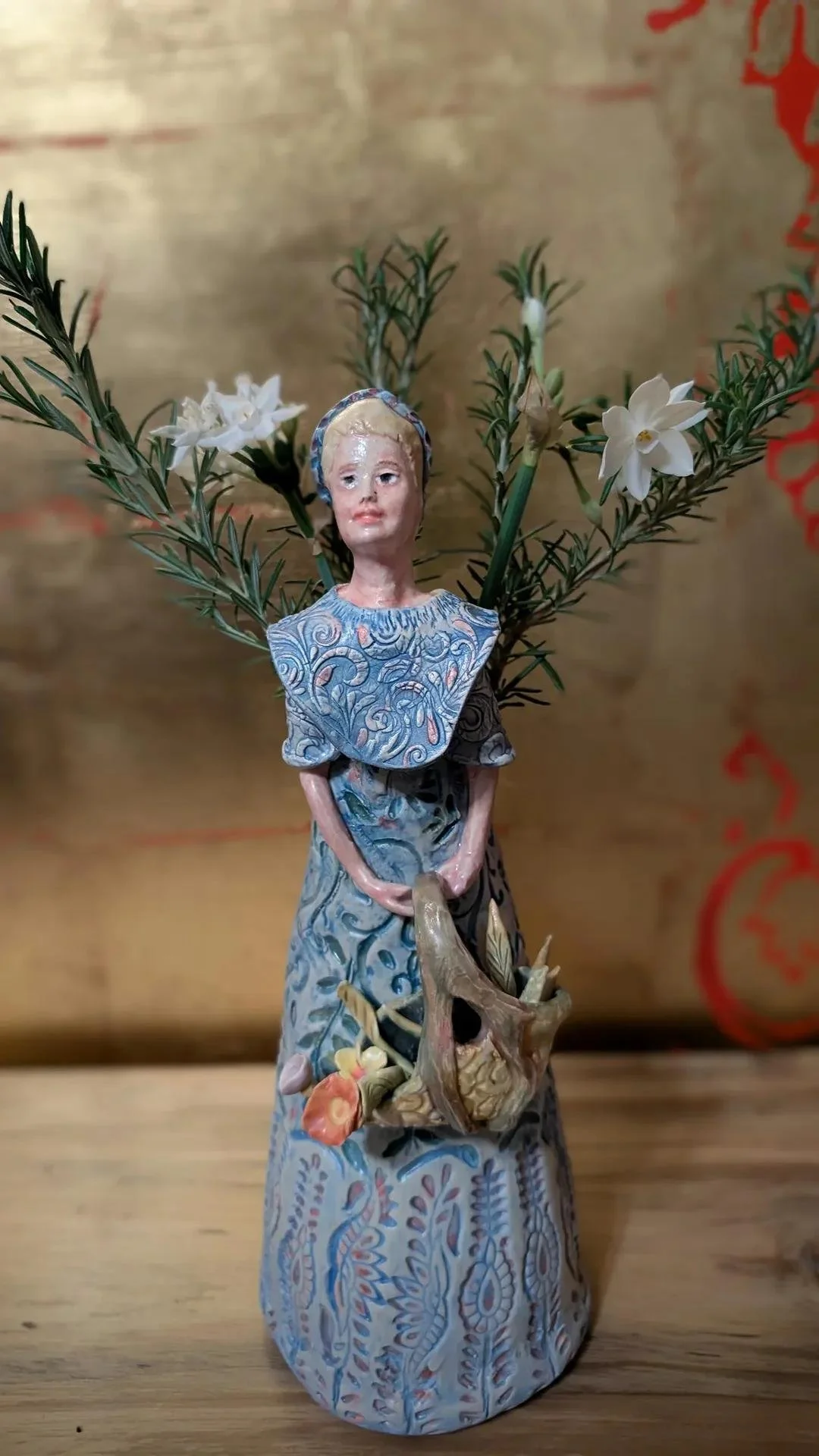 Picture of hand-painted sculpture