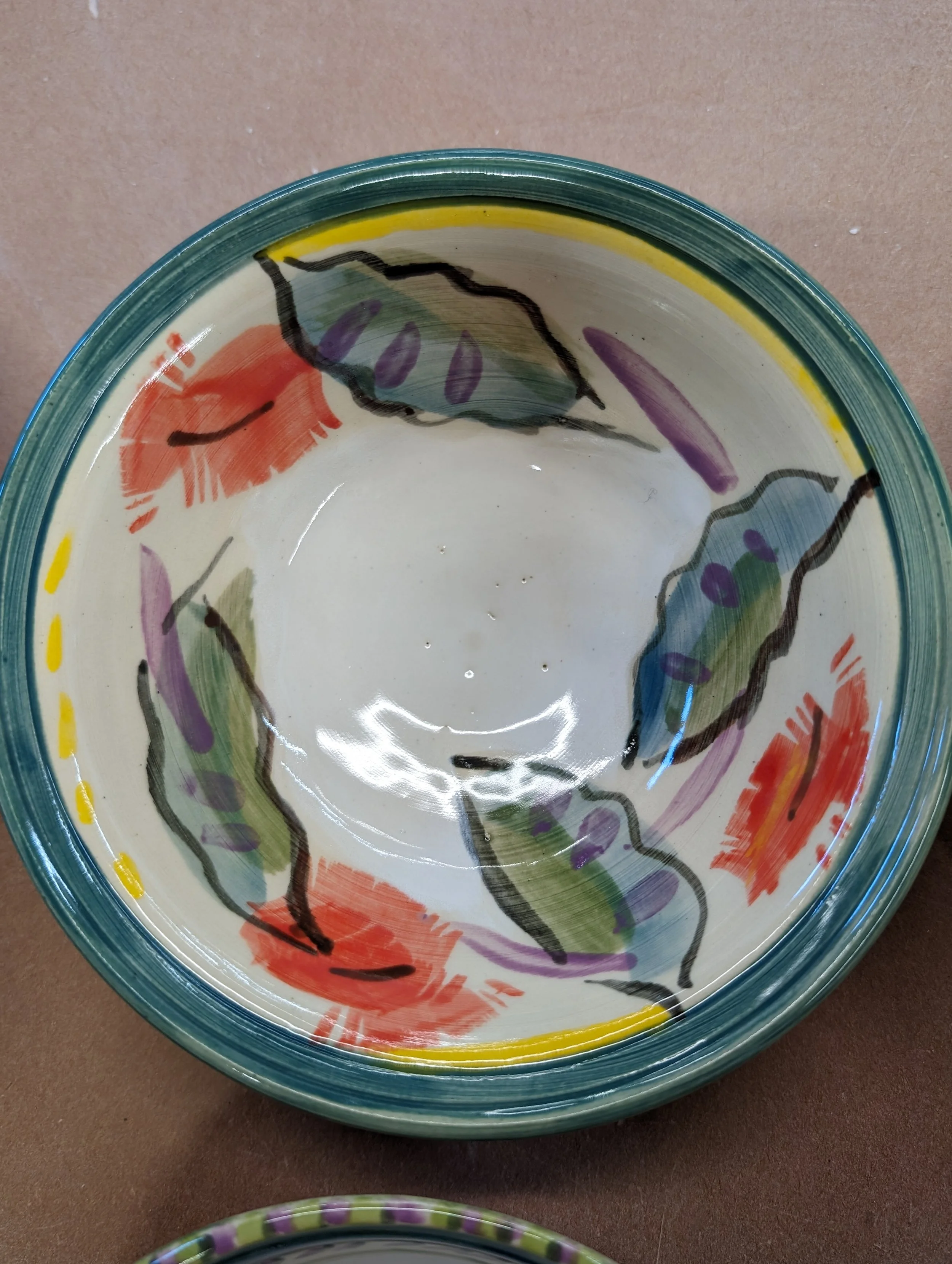image of hand painted plate