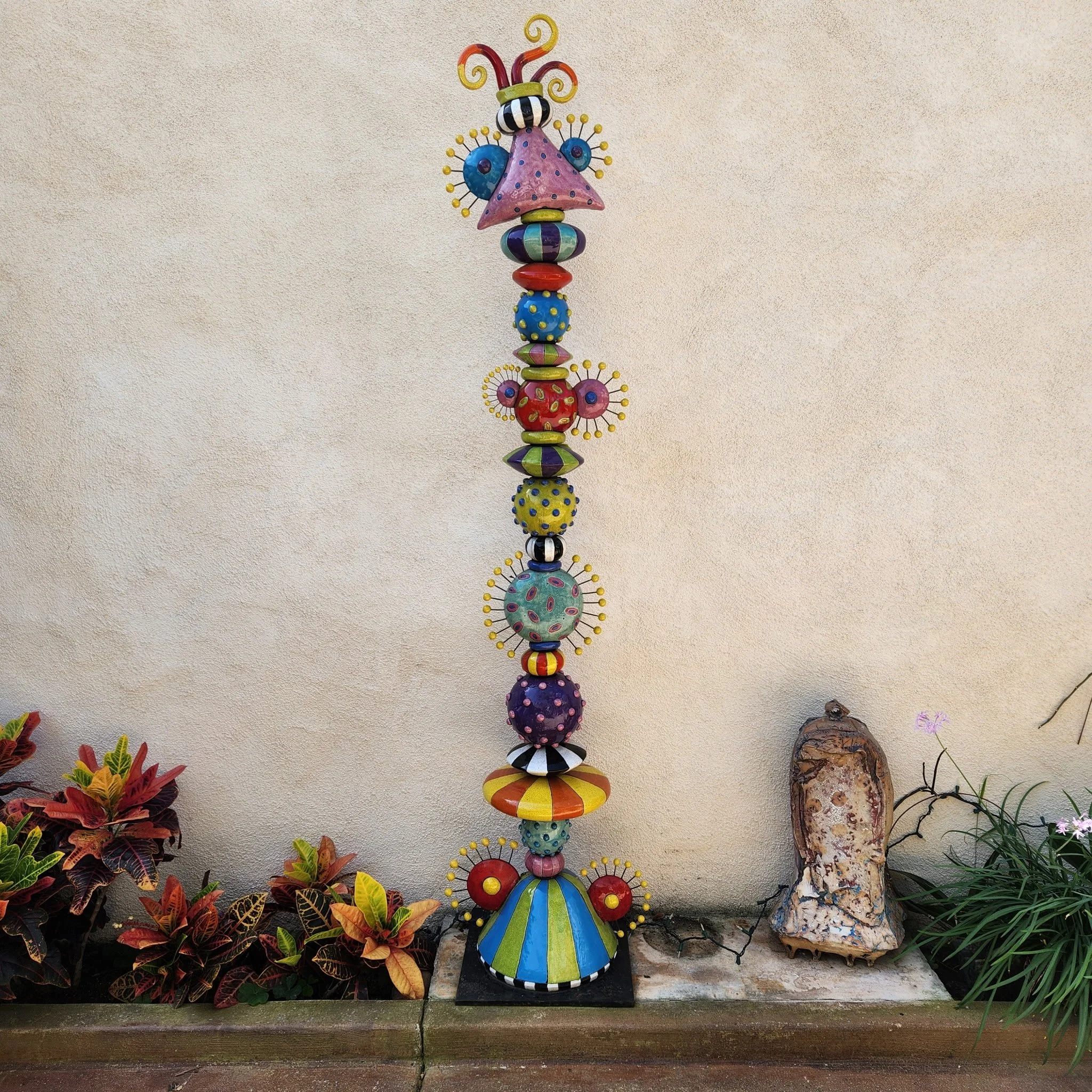 Colorful and Unique Tabletop Totem Image