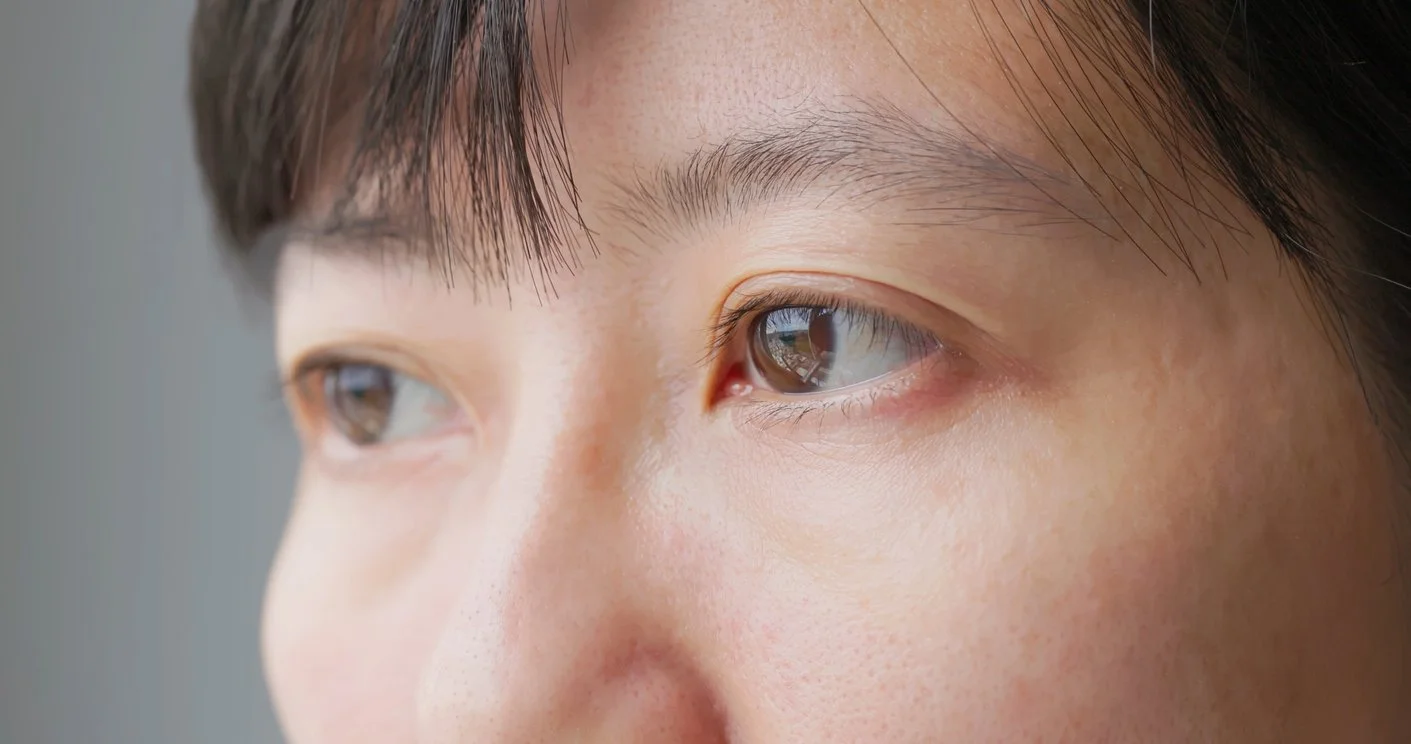 Asian woman eye closeup