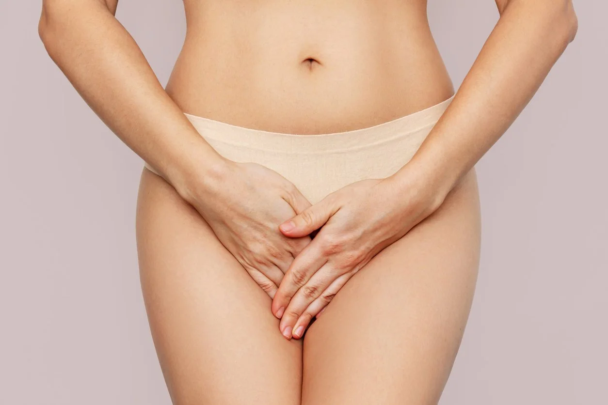 A woman experiencing vulvovaginal symptoms in perimenopause