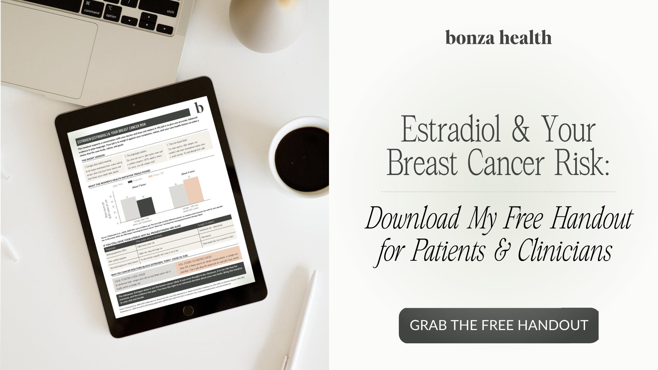 Download my free Estradiol & Breast Cancer Risk handout