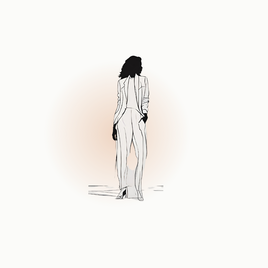 Illustration of a perimenopause woman