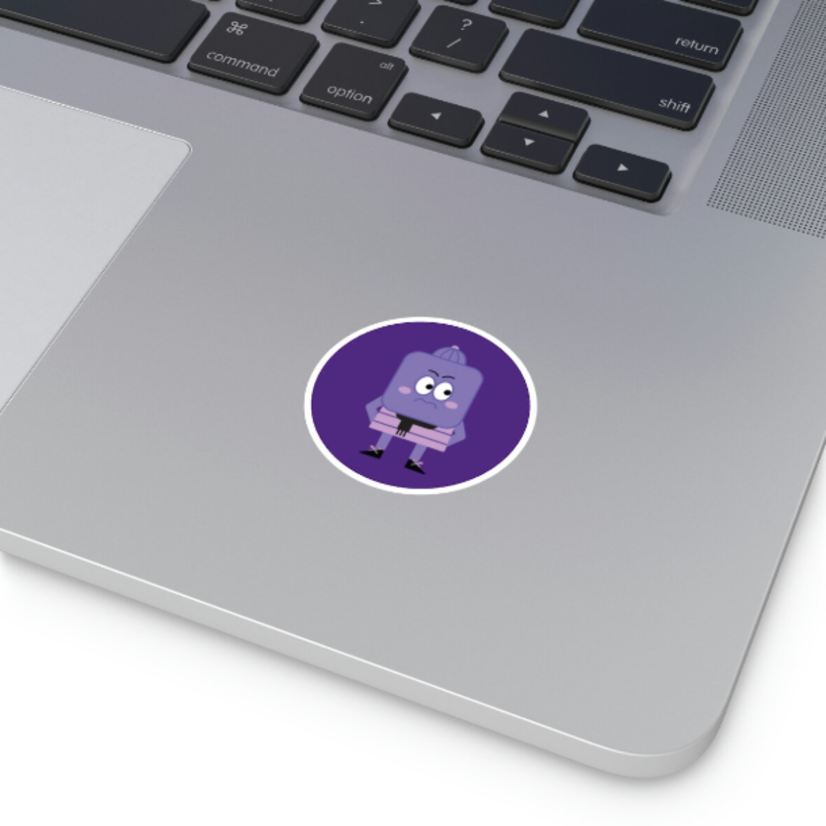 Berry Purple, vinyl sticker, round sticker, water-resistant, scratch-resistant, durable, protective laminate, indoor use, outdoor use, laptop sticker, water bottle sticker, car sticker, Magicooz