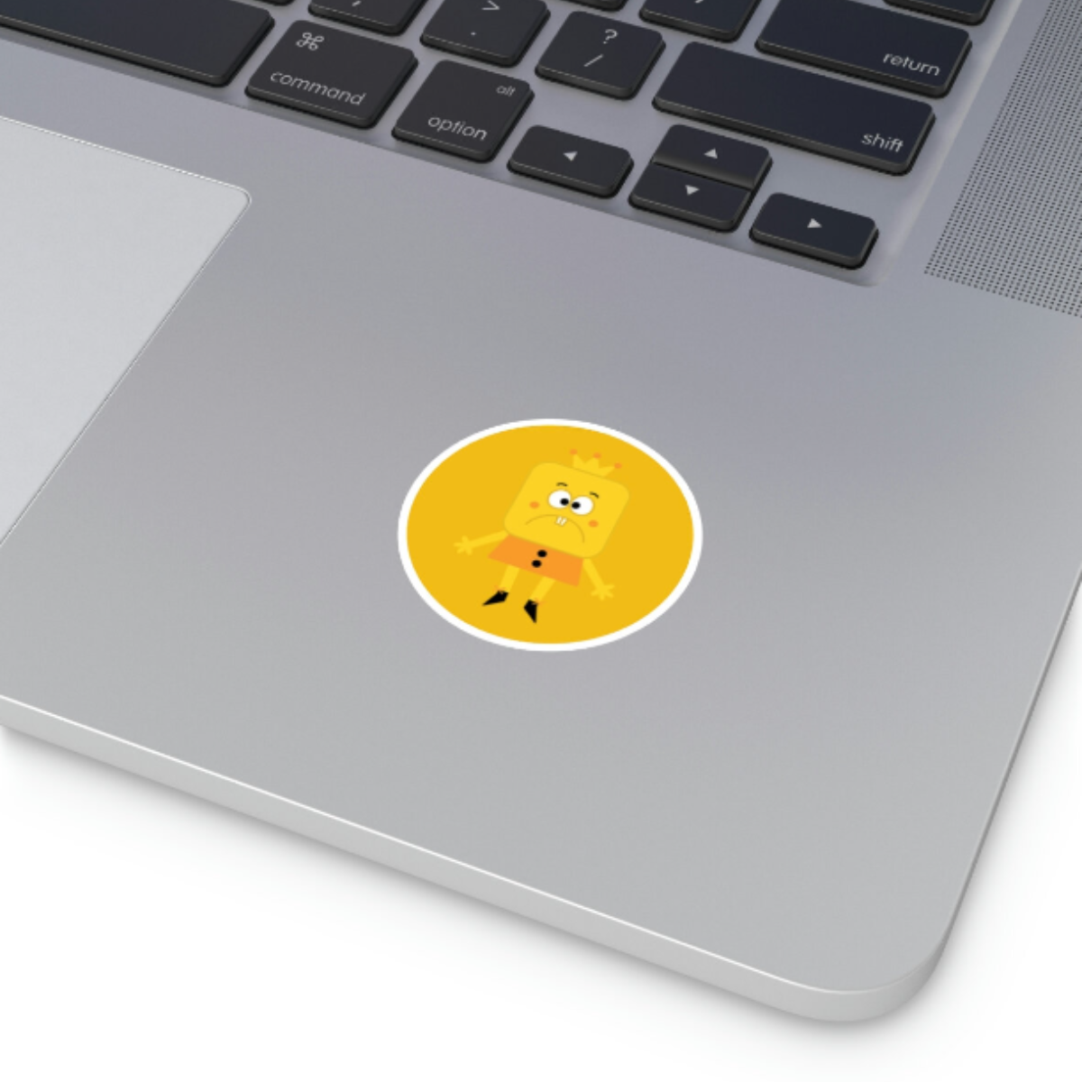 vinyl stickers, round stickers, waterproof stickers, scratch-resistant stickers, laptop stickers, phone stickers, water bottle stickers, car stickers, laptop stickers, Jello Yellow, Magicooz