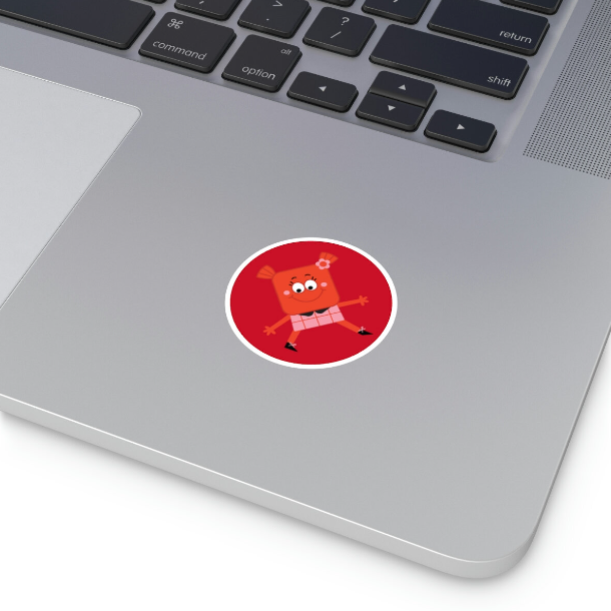 vinyl stickers, round stickers, waterproof stickers, scratch-resistant stickers, laptop stickers, phone stickers, water bottle stickers, car stickers, laptop sticker, Ruby Red, Magicooz