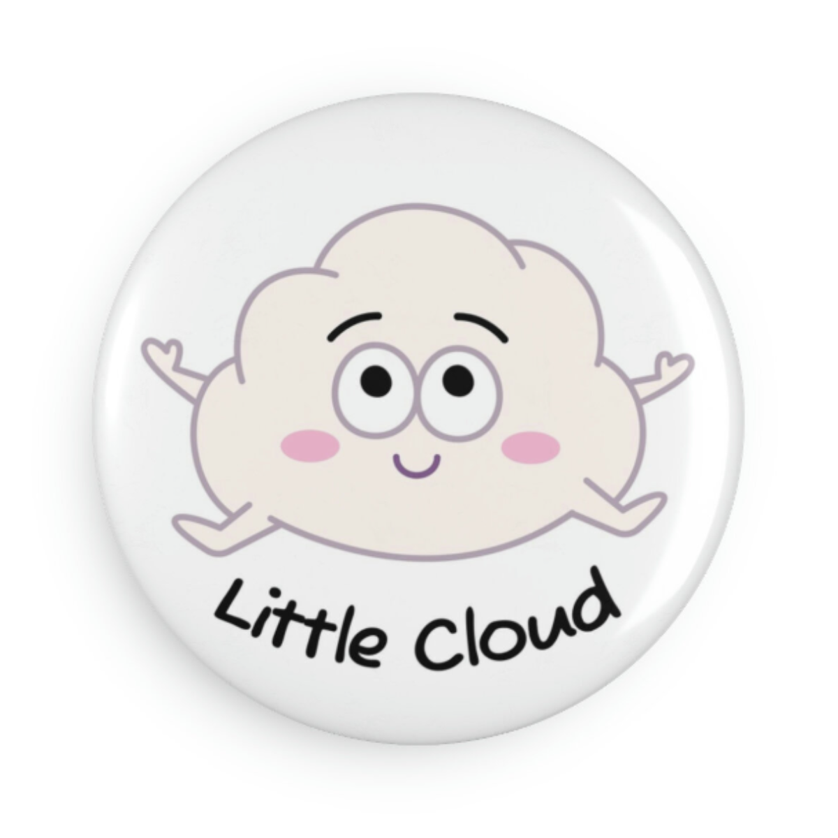 Little Cloud, round button magnet, water-resistant, scratch-proof, imaginative, dreamy, Magicooz