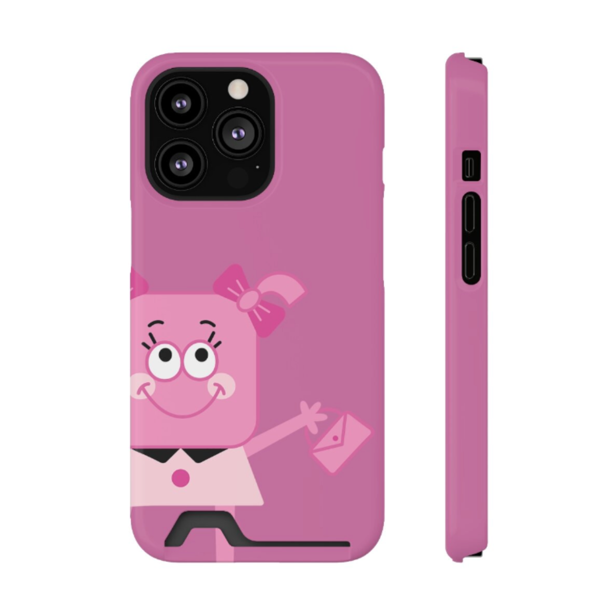 Pixie Pink, phone case, cardholder, Magicooz, stylish, organized, impact-resistant, iPhone 13, Samsung Galaxy S21, S22.
