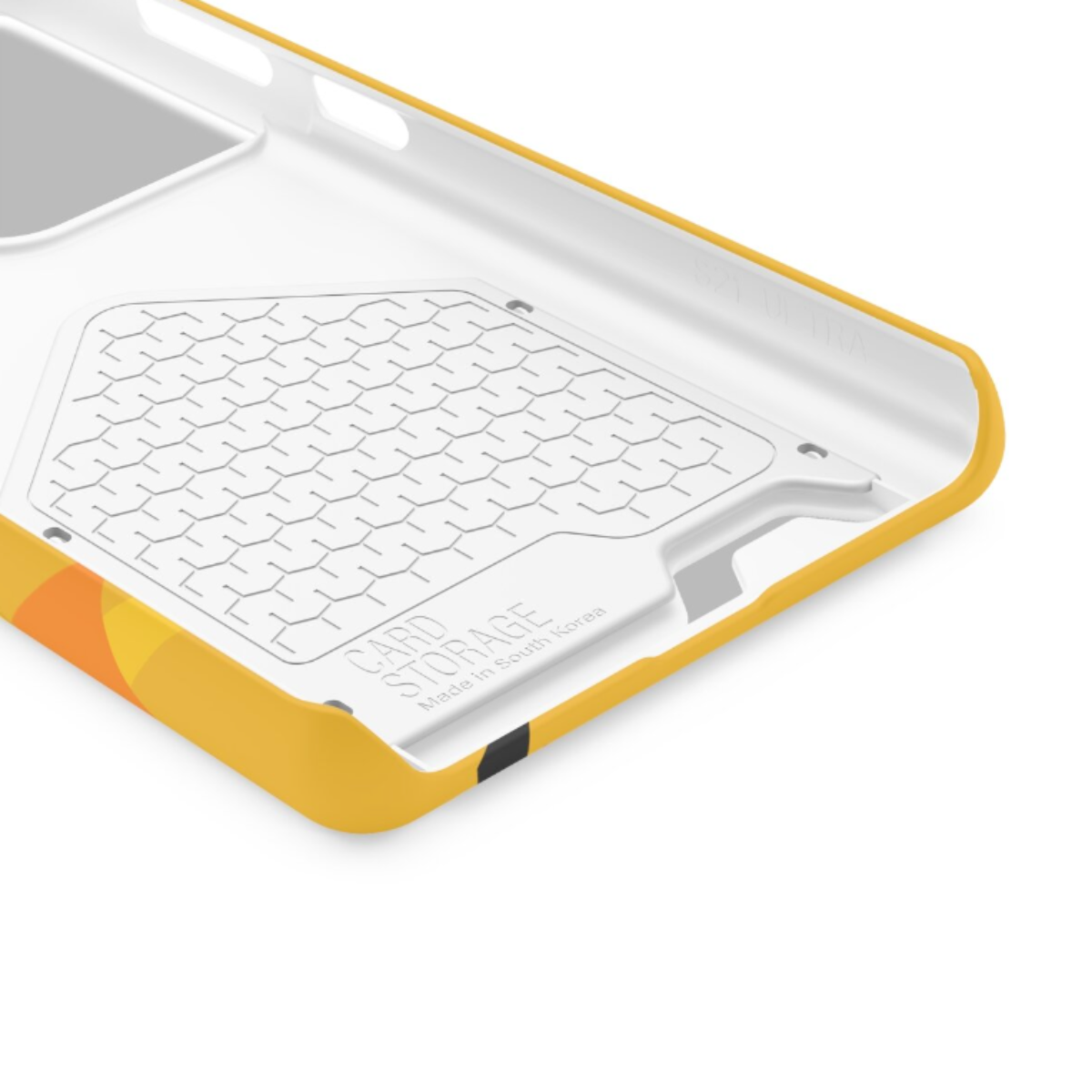 Jello Yellow, phone case, cardholder, Magicooz, vibrant, organized, impact-resistant, iPhone 13, Samsung Galaxy S21, S22.