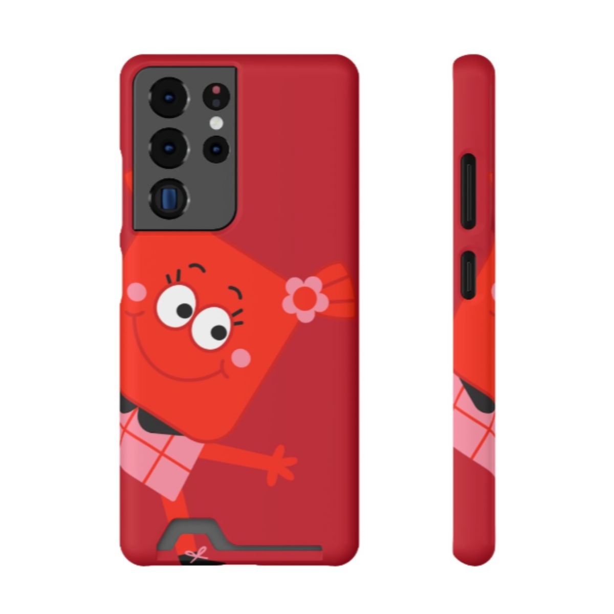 Ruby Red, phone case, cardholder, Magicooz, bold, organized, impact-resistant, iPhone 13, Samsung Galaxy S21, S22.