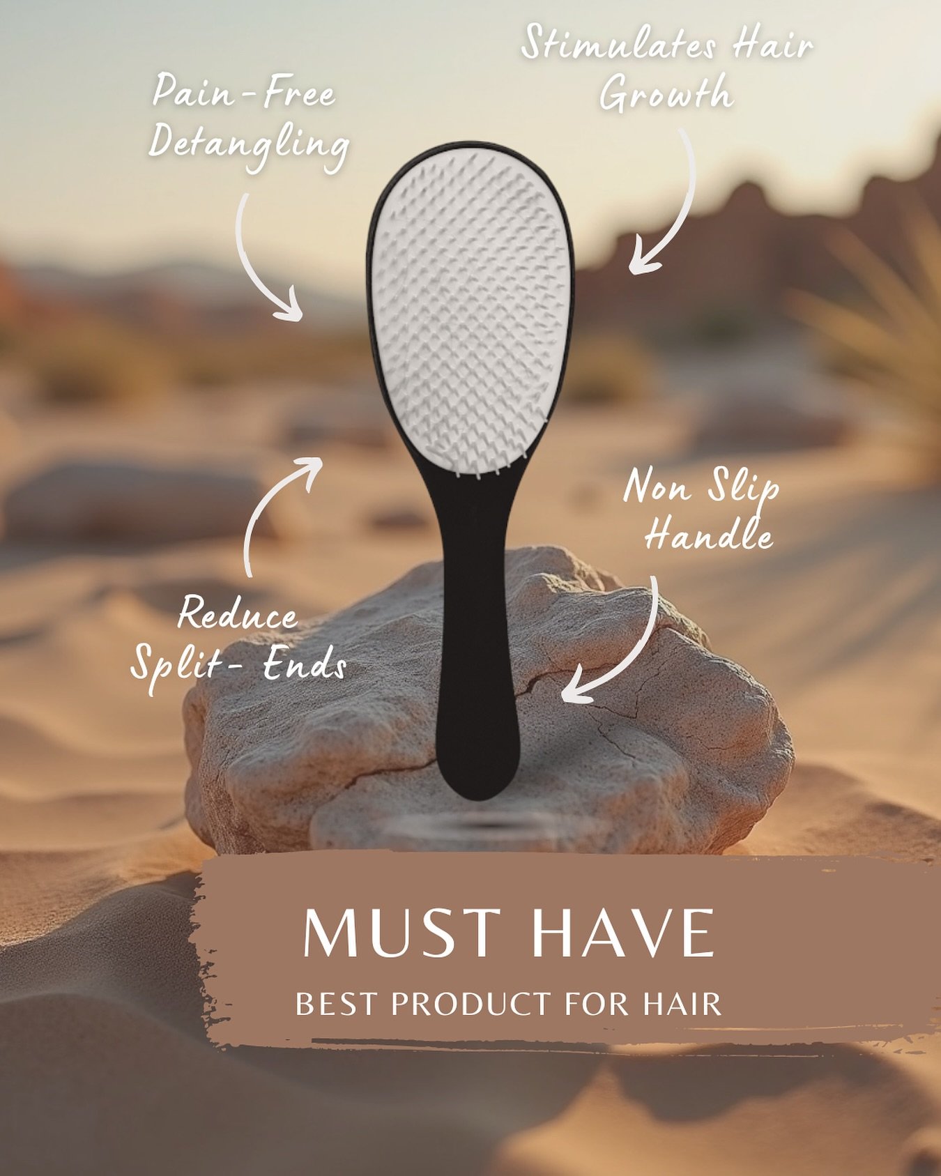 🌞 Summer is here! and OMG, we are SO EXCITED! 🏖️ 

But let&rsquo;s be real&mdash;nobody has time for those knotty hair days after a swim in the ocean! 😩

The Wet &amp; Dry Detangling Brush glides through that salty mane like it&rsquo;s dipped in