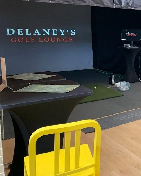 Playing Golf at Delaney's in Cyberport