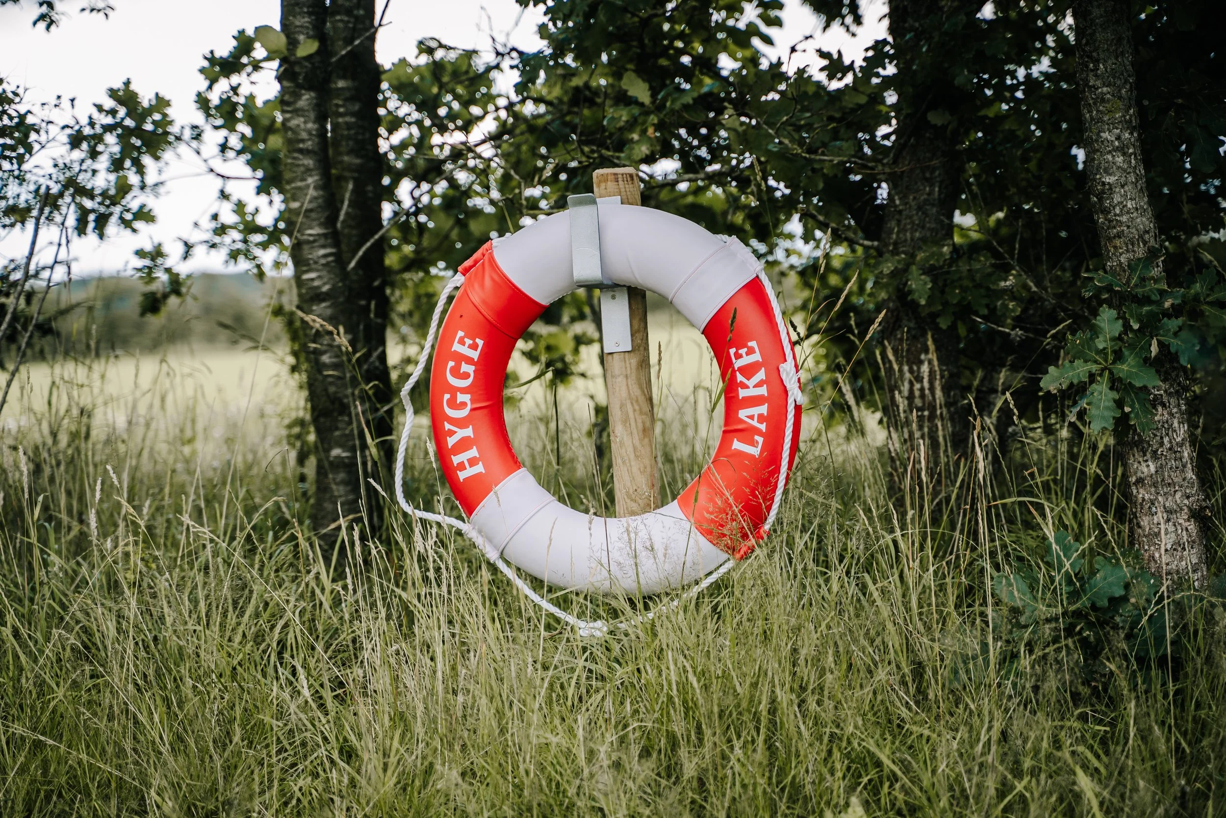 Baden im campingeigenen See - Hygge Lake Camping bei Ribe