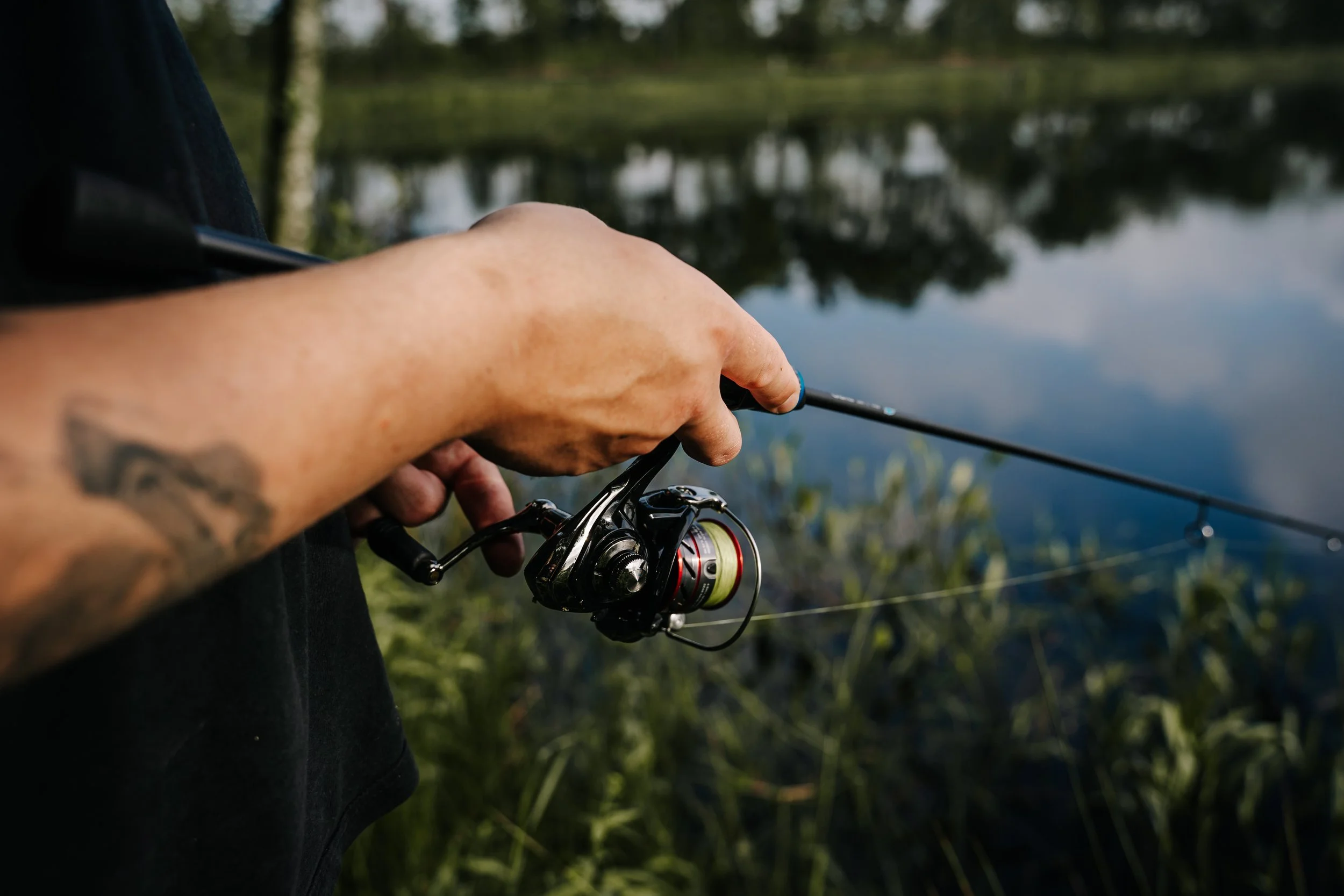 Put- and- Take Fischen bei Hygge Lake Camping in Gram