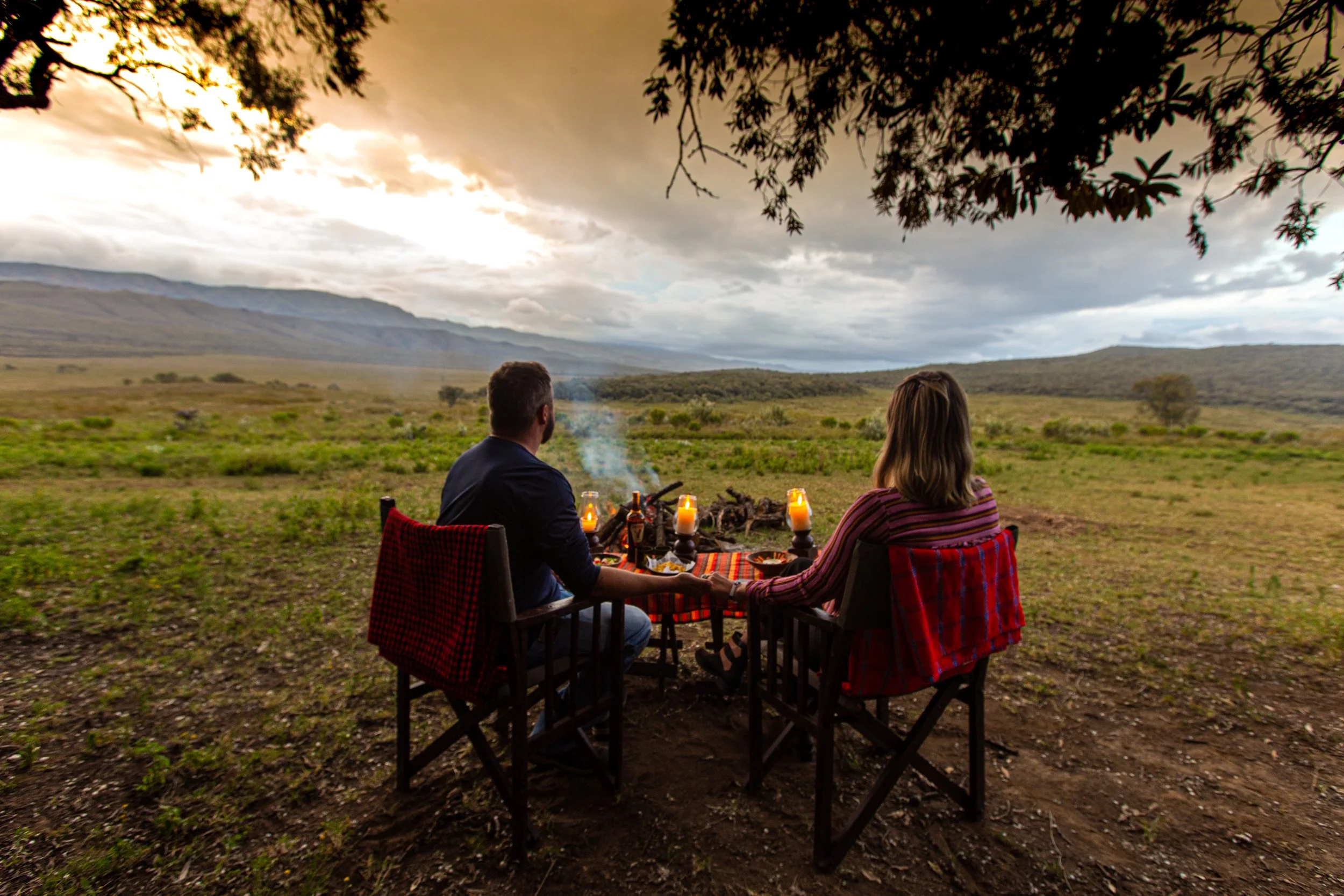 Romantic Sundowners at Chui Lodge