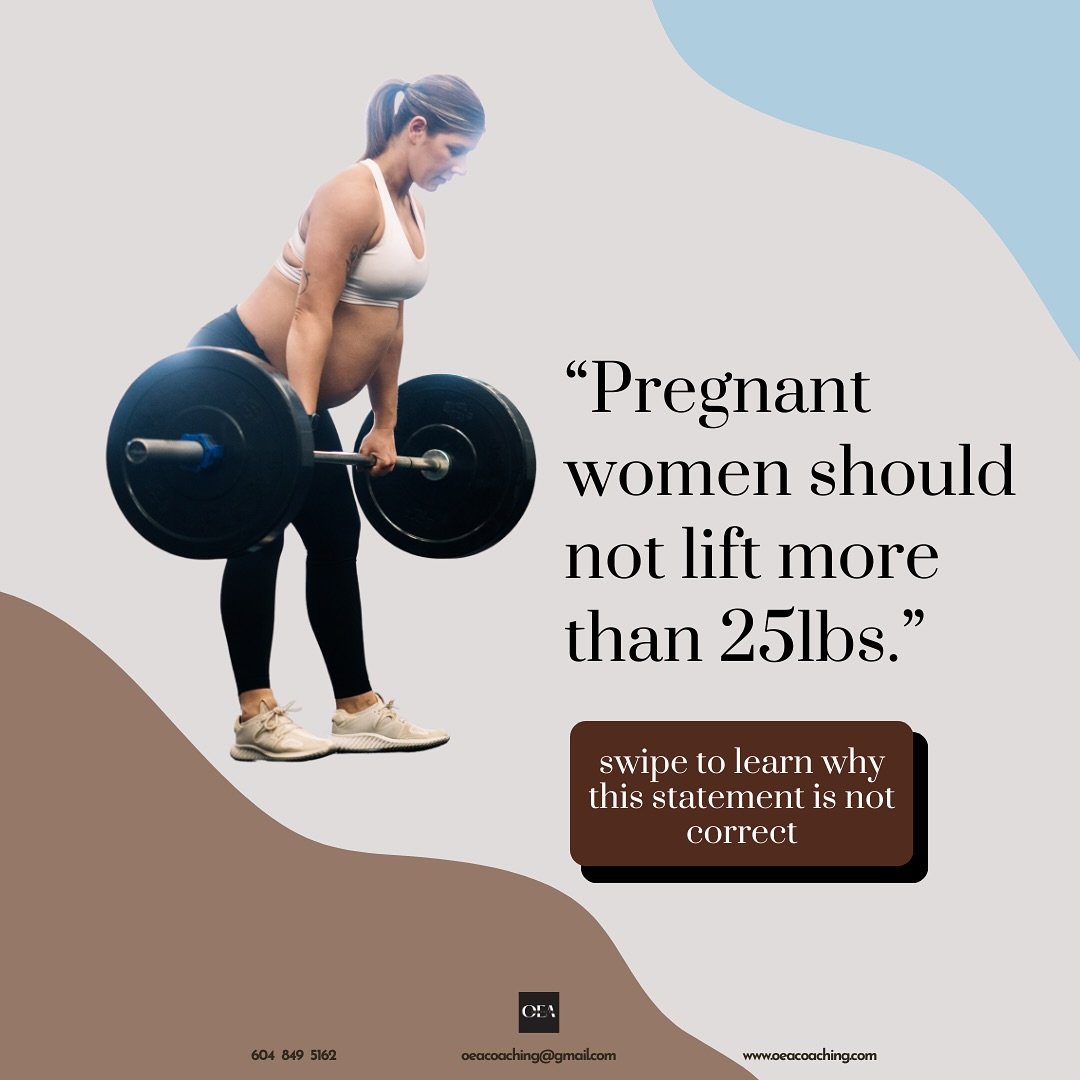 &ldquo;You shouldn&rsquo;t lift heavier than 25lbs when pregnant&rdquo;

If you are pregnant or have been in the past&hellip; I&rsquo;m sure you&rsquo;ve heard this sentence. 

There has been a lot of fear mongering going on about this topic, which I