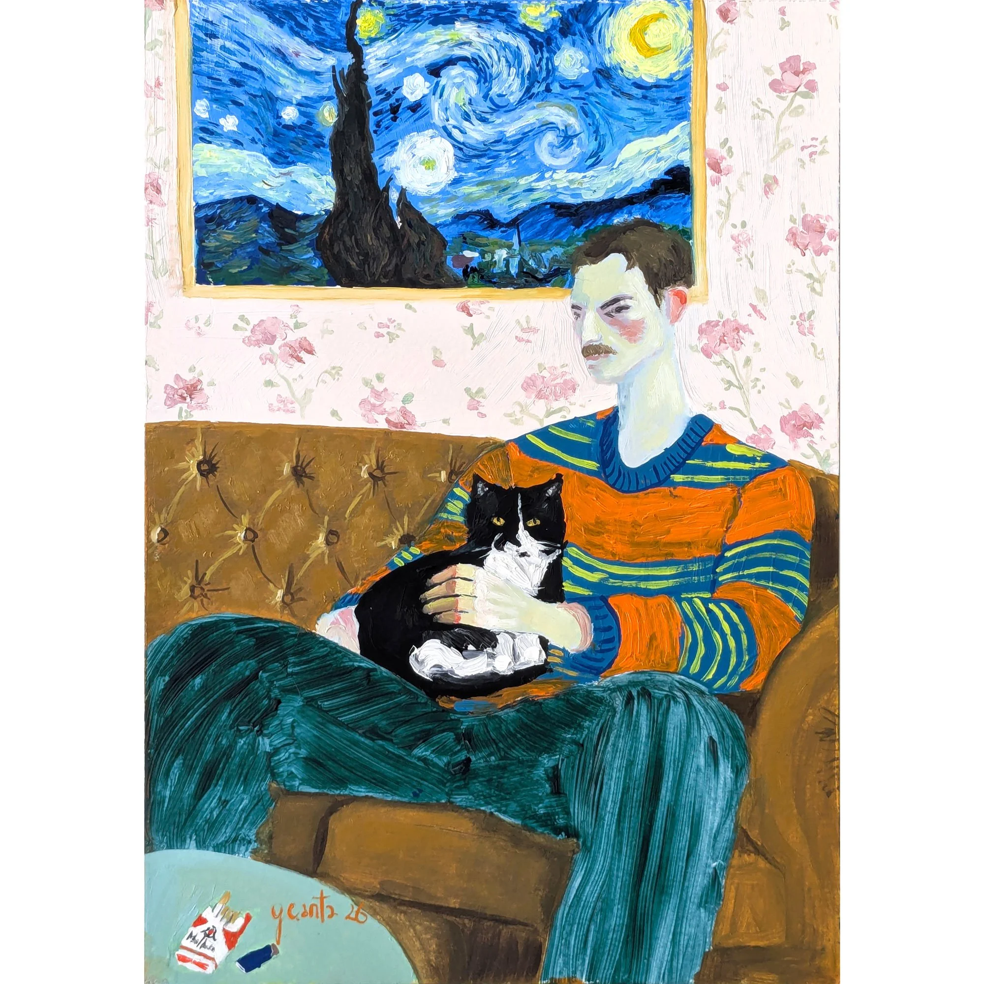 Célestin avait encore la tête dans les étoiles - n°2 série fauve scène de genre