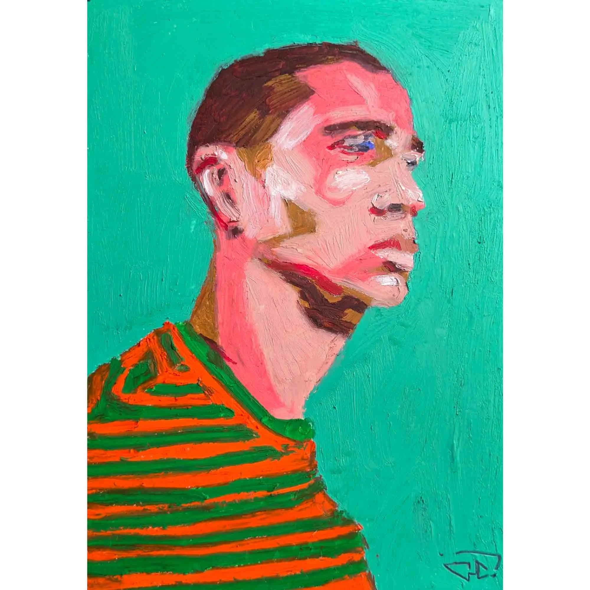 "Quel ennui" pastels à l'huile sur papier 21x14,8 cm - 8,3x5,8 in, 2025