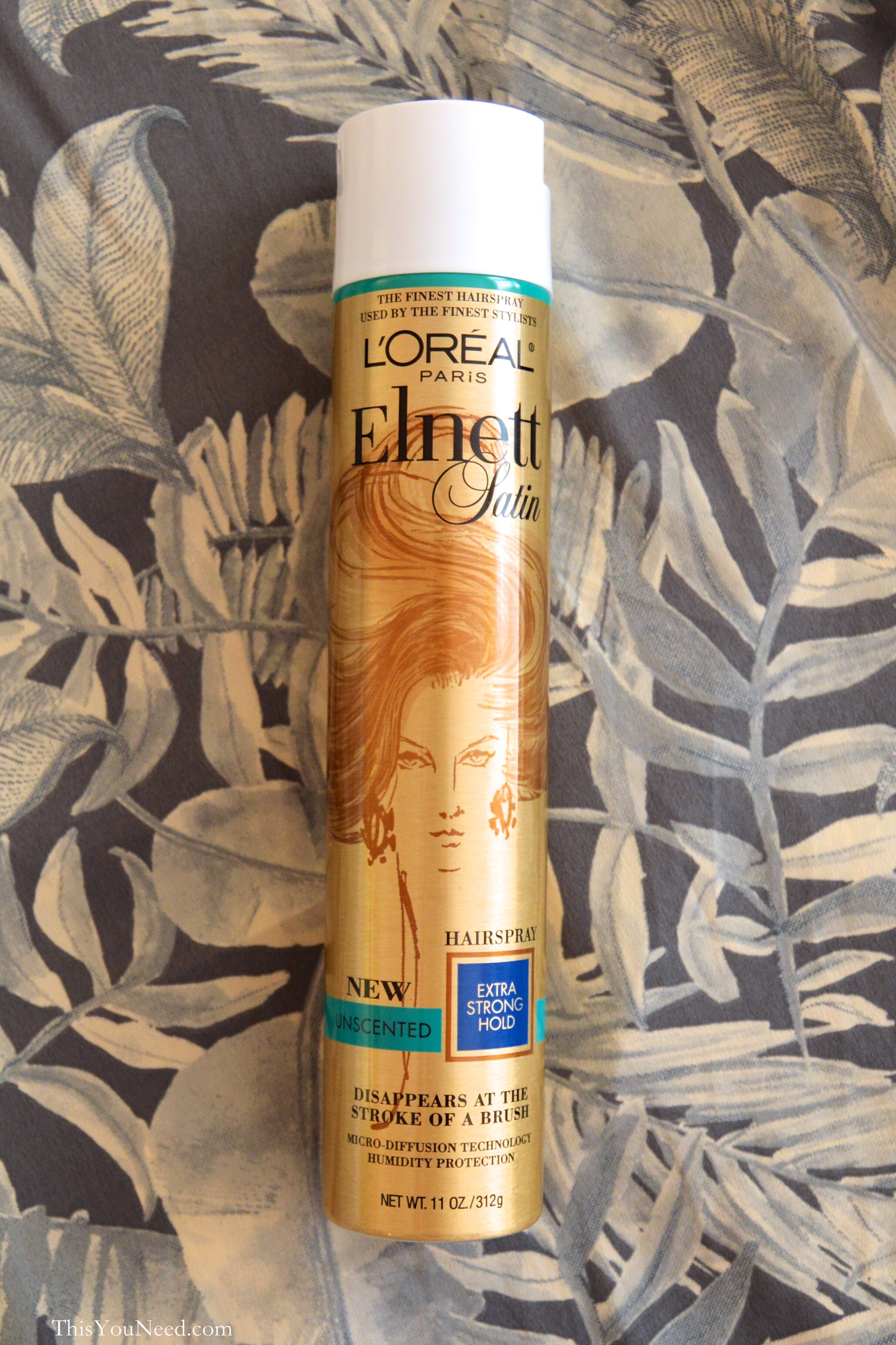 L'Oreal Elnett Satin Hairspray, Extra Hold - 11 oz can